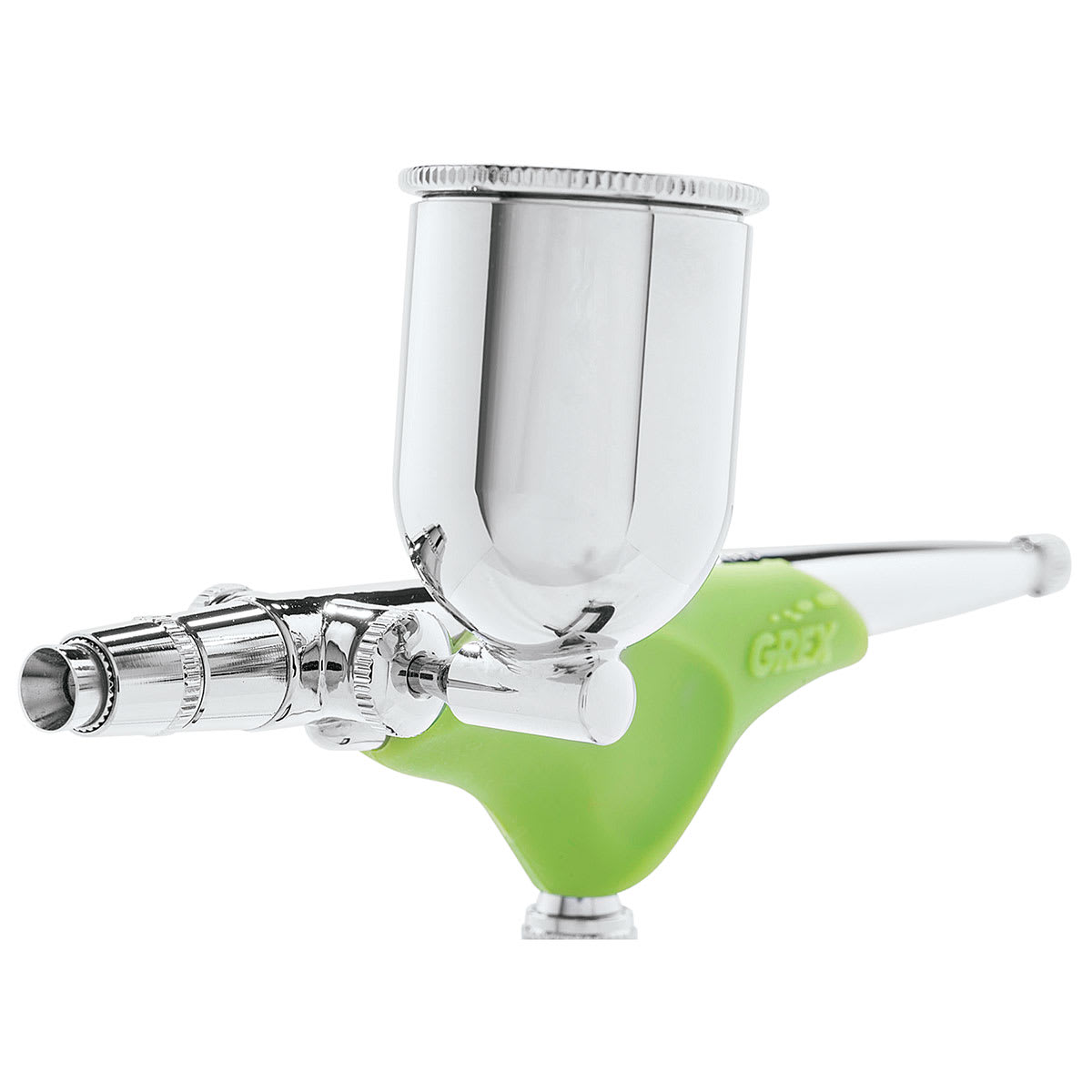 Grex Genesis Ergonomic Airbrushes - Closeup of Side Feed Airbrush