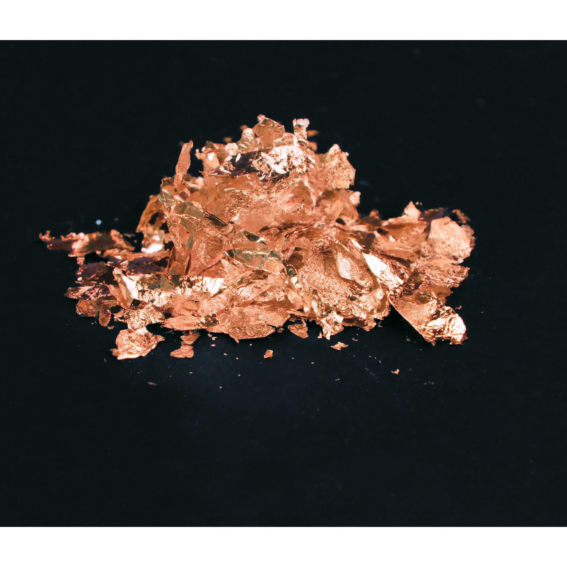 Mona Lisa Metal Leaf Flakes - Copper Metal Flake, 3g out of packaging