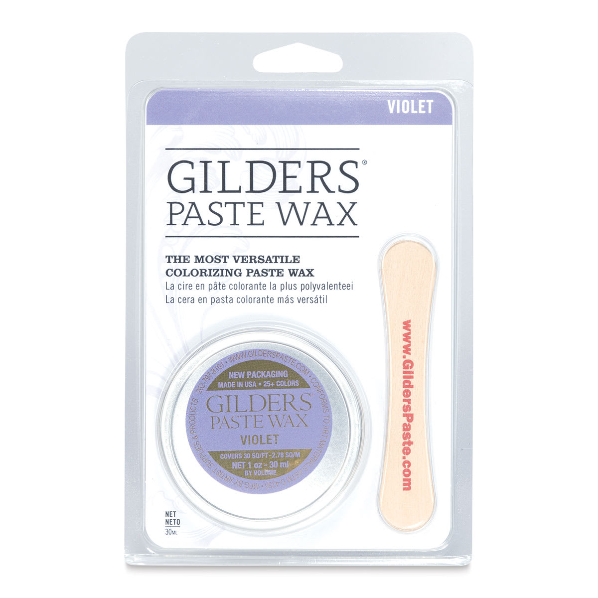Gilders Paste Wax - 30 ml, Violet - front of packaging