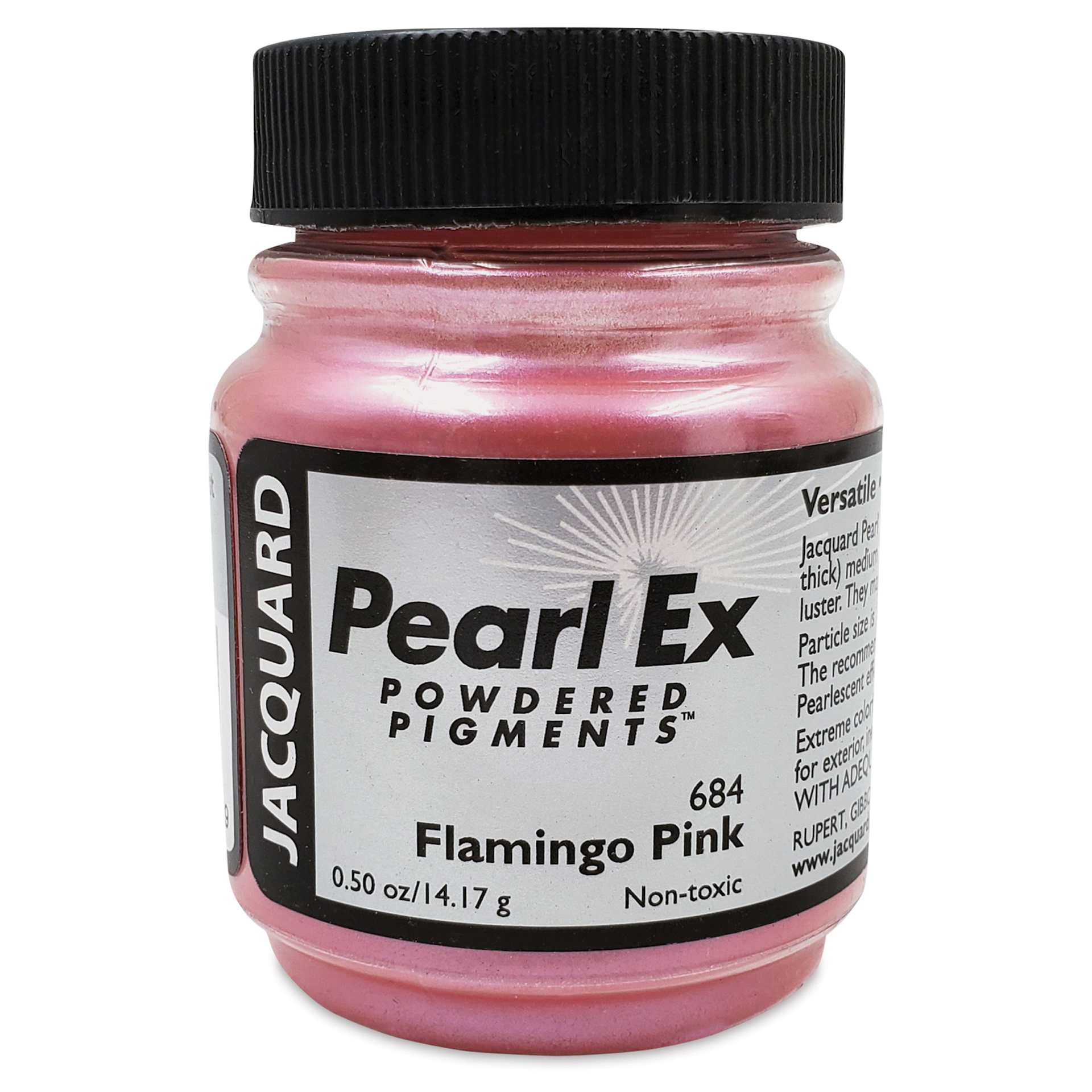 Jacquard Pearl-Ex Pigment - 0.5 oz, Flamingo Pink