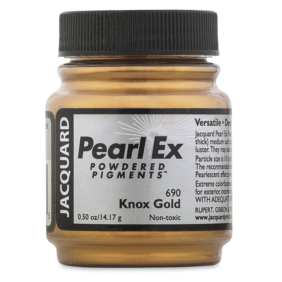 Jacquard Pearl-Ex Pigment - Knox Gold, .5 oz, Jar