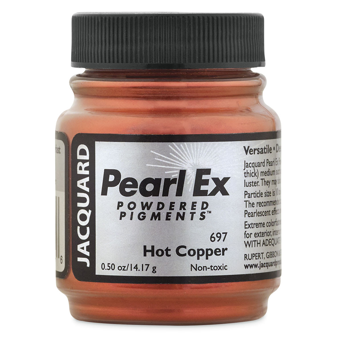 Jacquard Pearl-Ex Pigment - Hot Copper, 0.5 oz, Jar