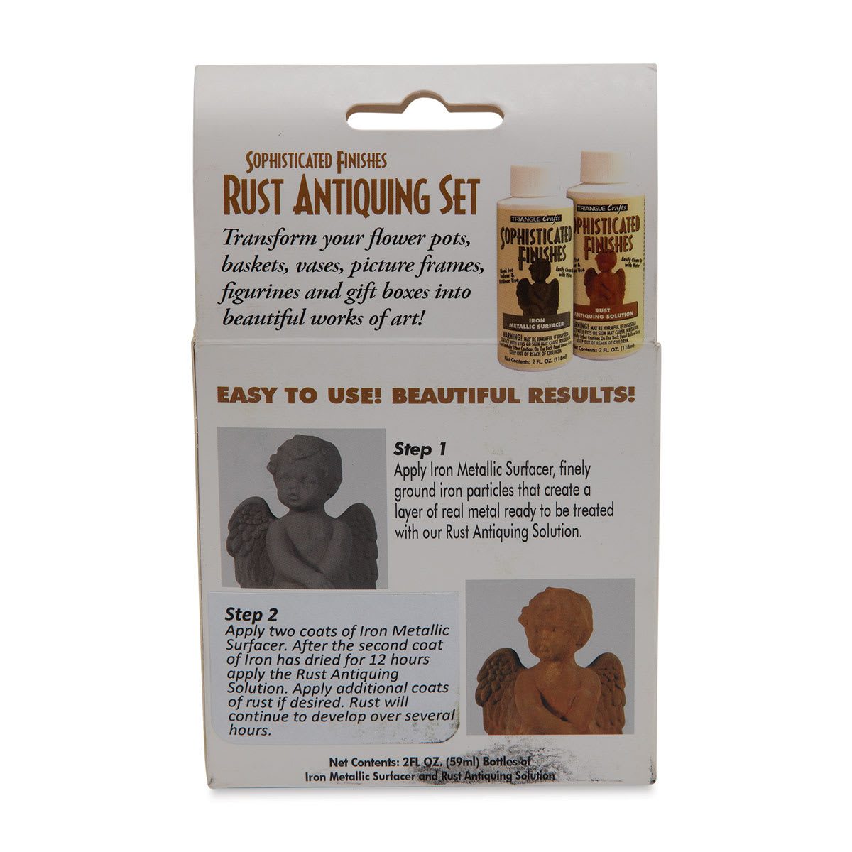 Instant Iron and Instant Rust - Rust Antiquing Set - back of packaging