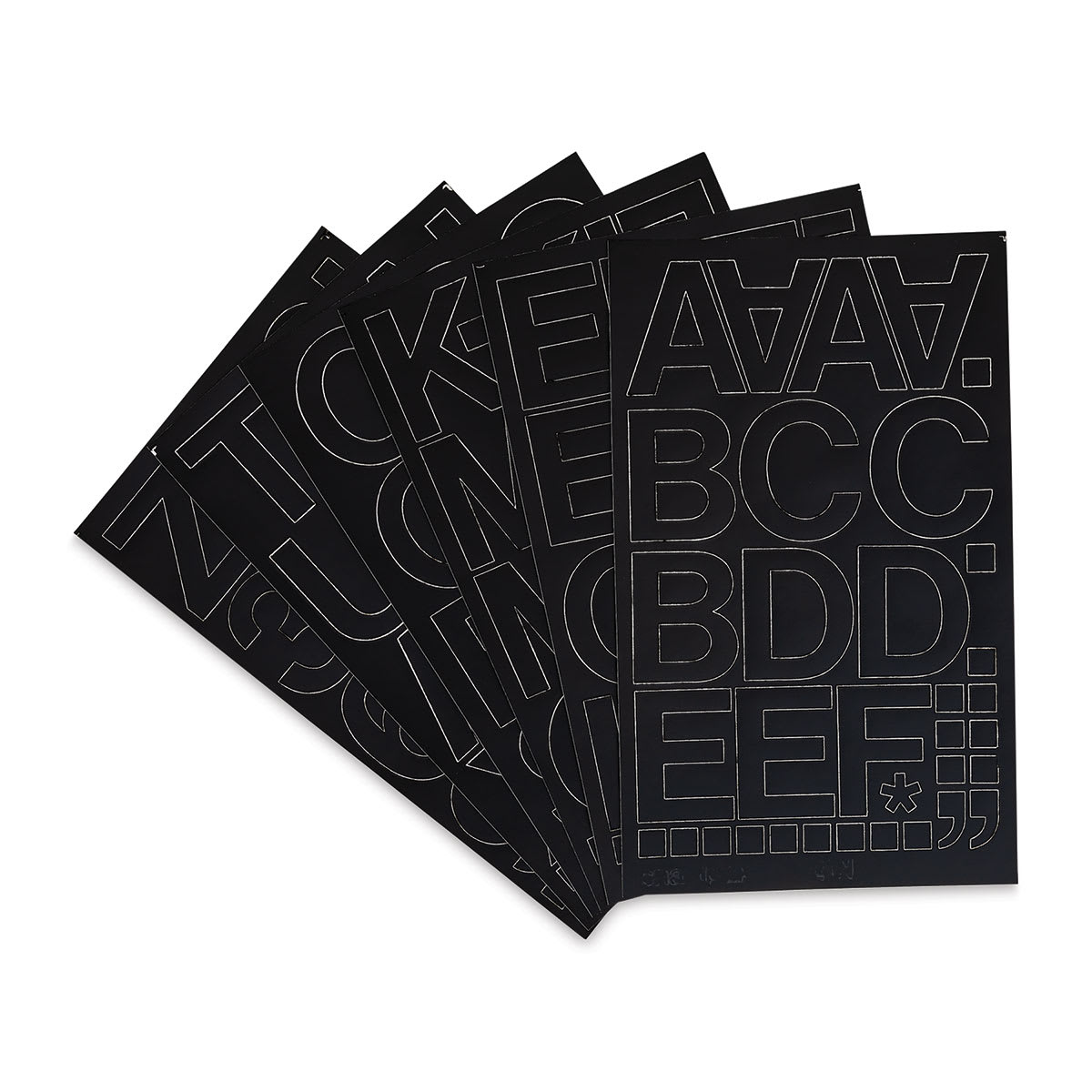 Chartpak Vinyl Letters – 2" Capital Letters, Black