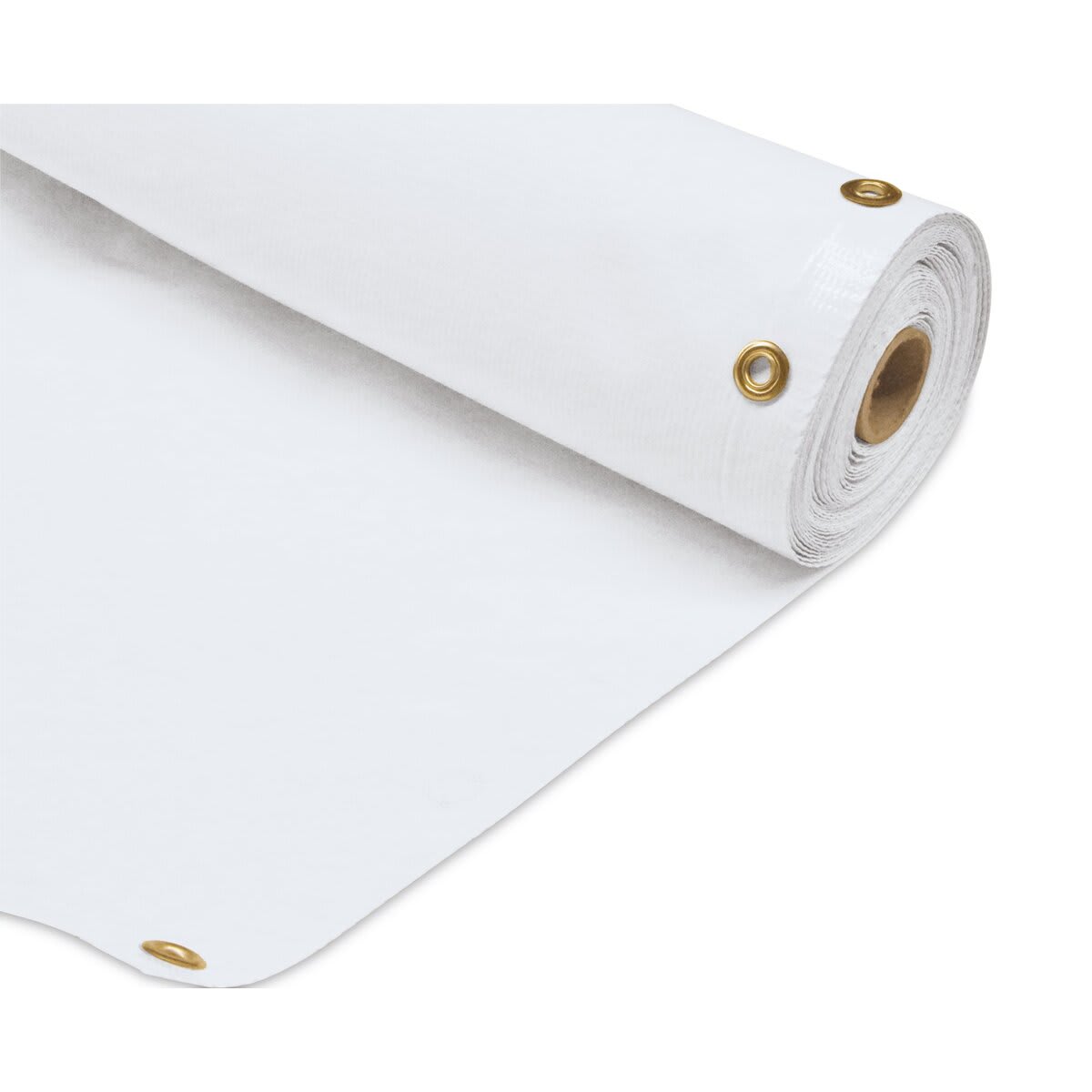 Vinyl Sign Banner - 22" x 24 yd, White (Close-up of banner)