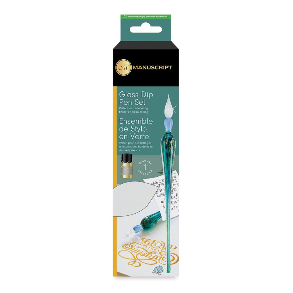 Manuscript Glass Dip Pen Set, packaging