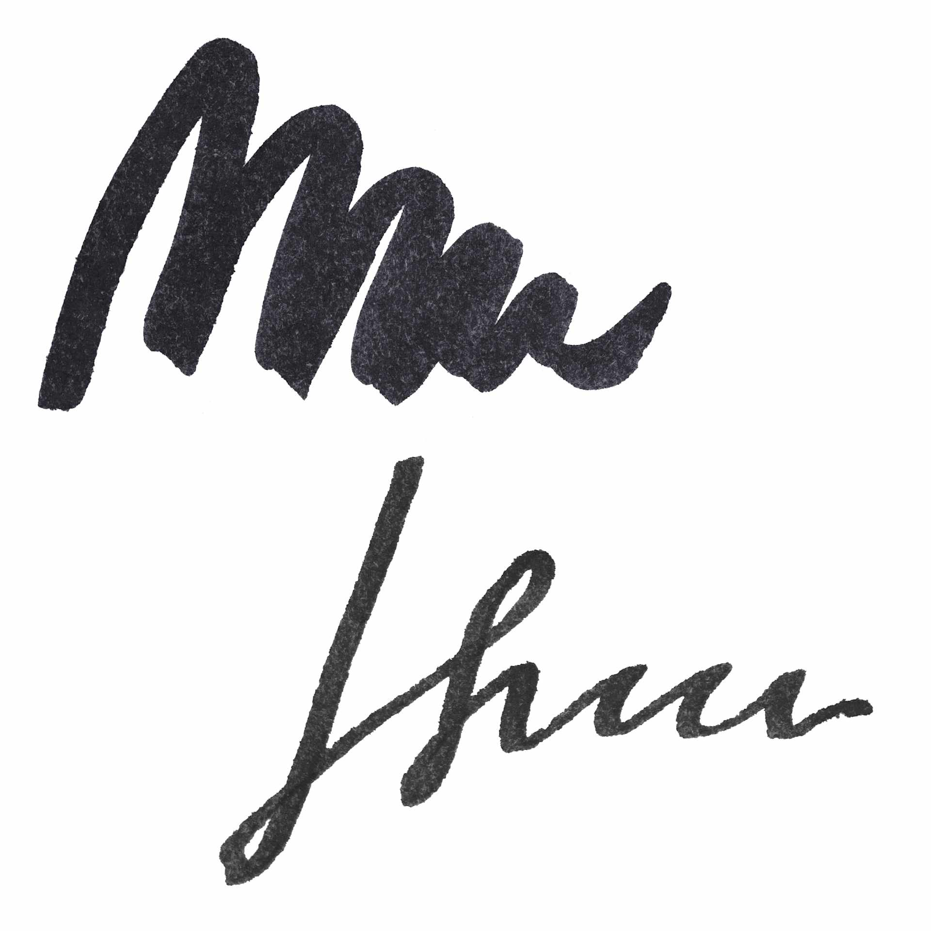 Manuscript Fountain Pen Ink - Black swatch