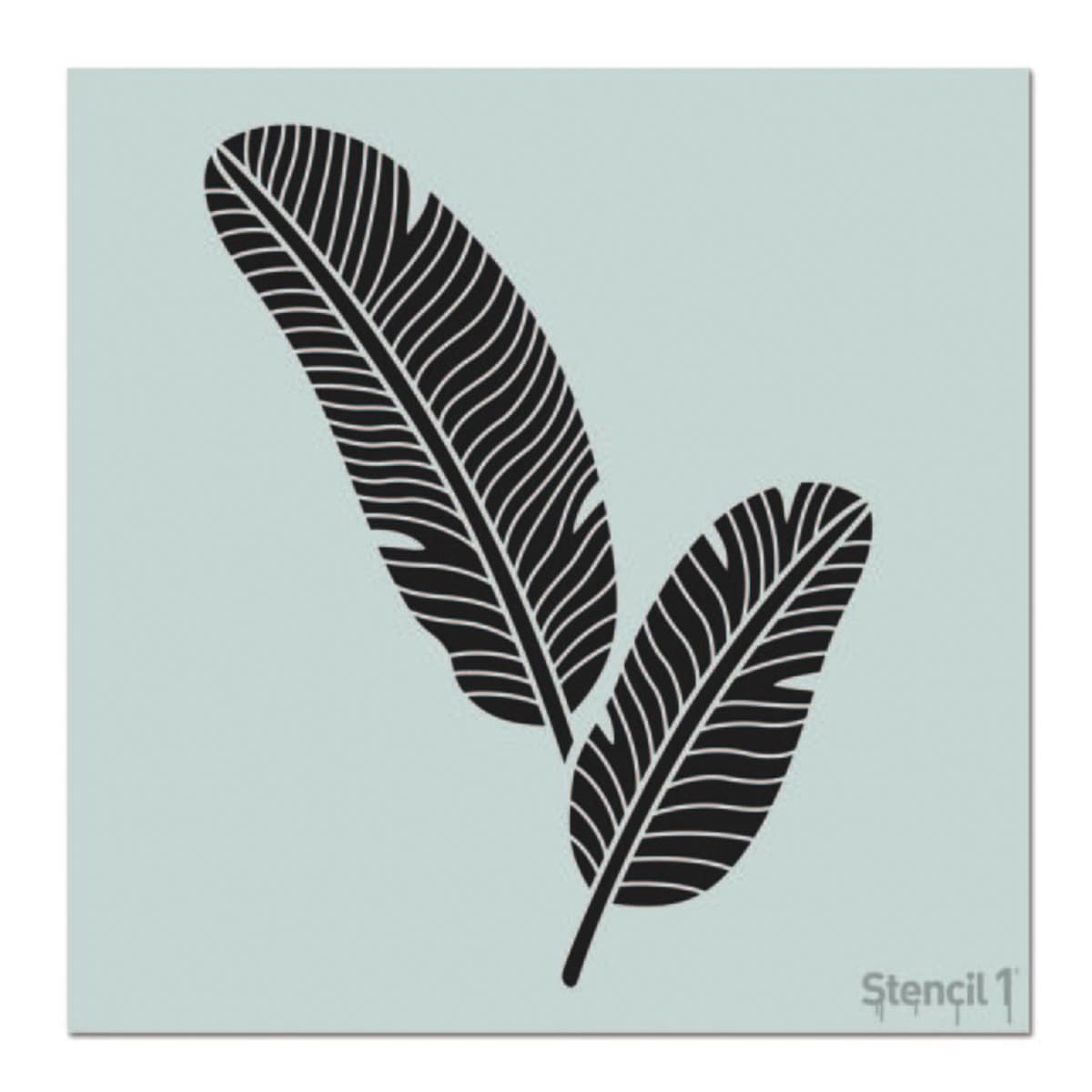 Stencil1 Stencil - Banana Leaves, 11'' x 11''