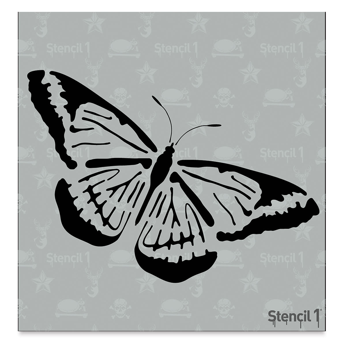 Stencil1 Stencil - Butterfly, 5-3/4'' x 6''