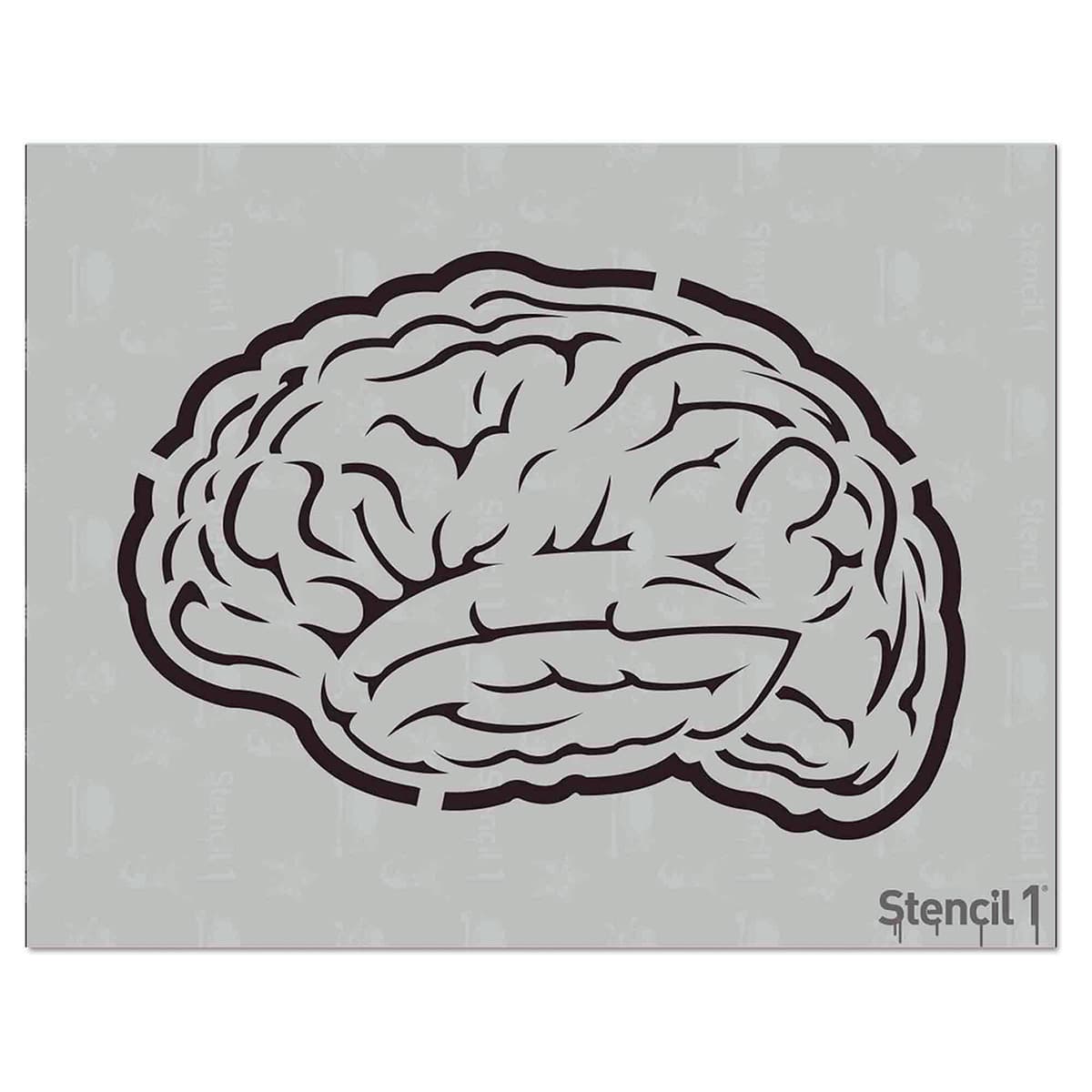 Stencil1 Stencil - Brain, 8-1/2'' x 11''