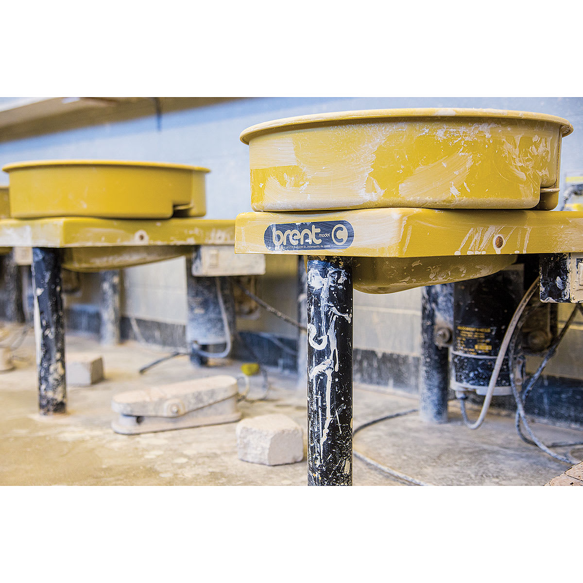 Brent Model C Power Wheel, Yellow (Shown in use)