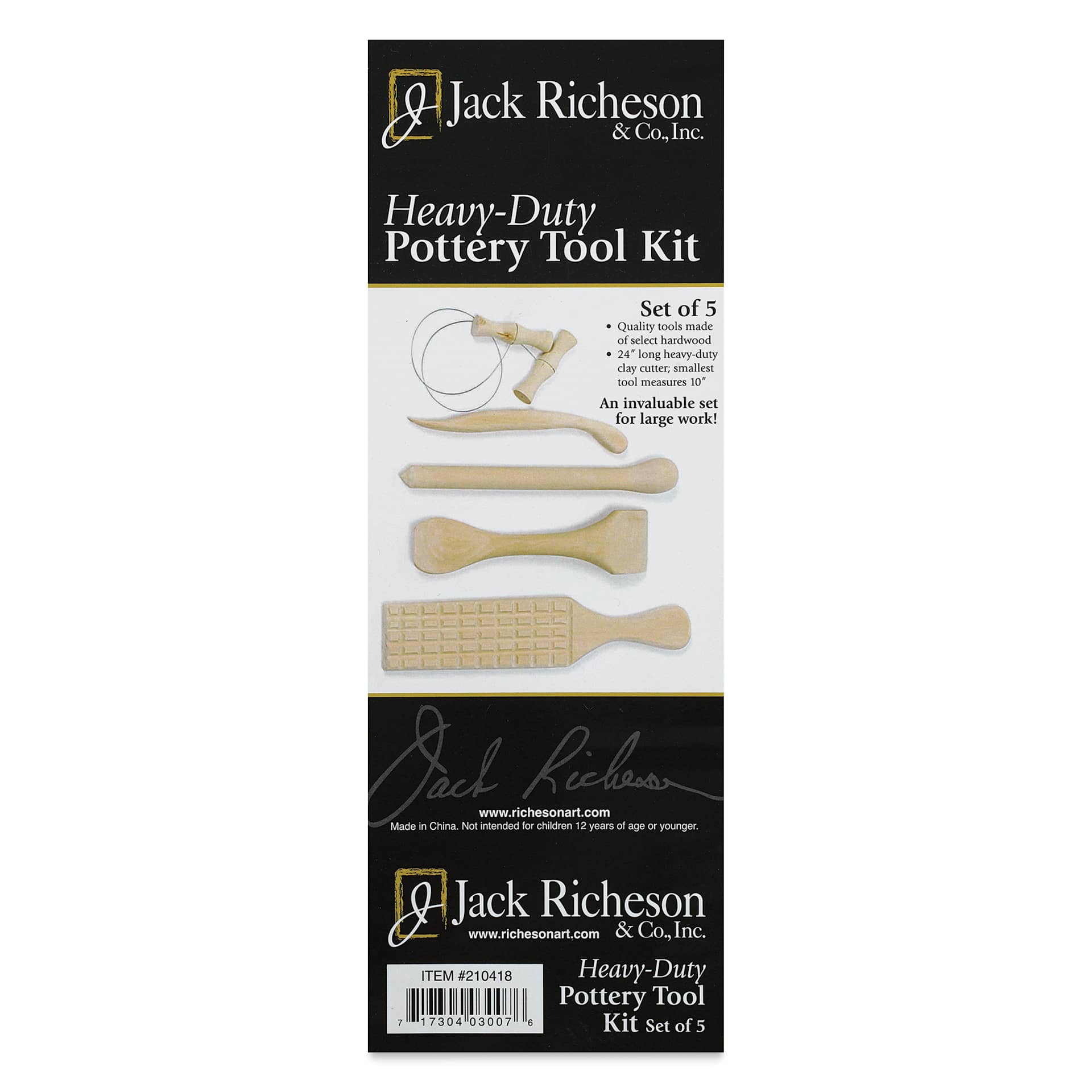 Richeson Heavy-Duty Pottery Tool Kit - packaging