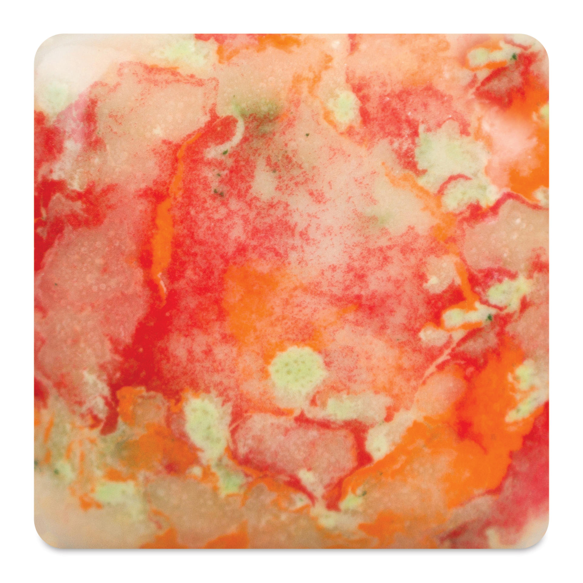 Mayco Jungle Gems Crystal Glaze - Sassy Orange, Cone 10 reduction