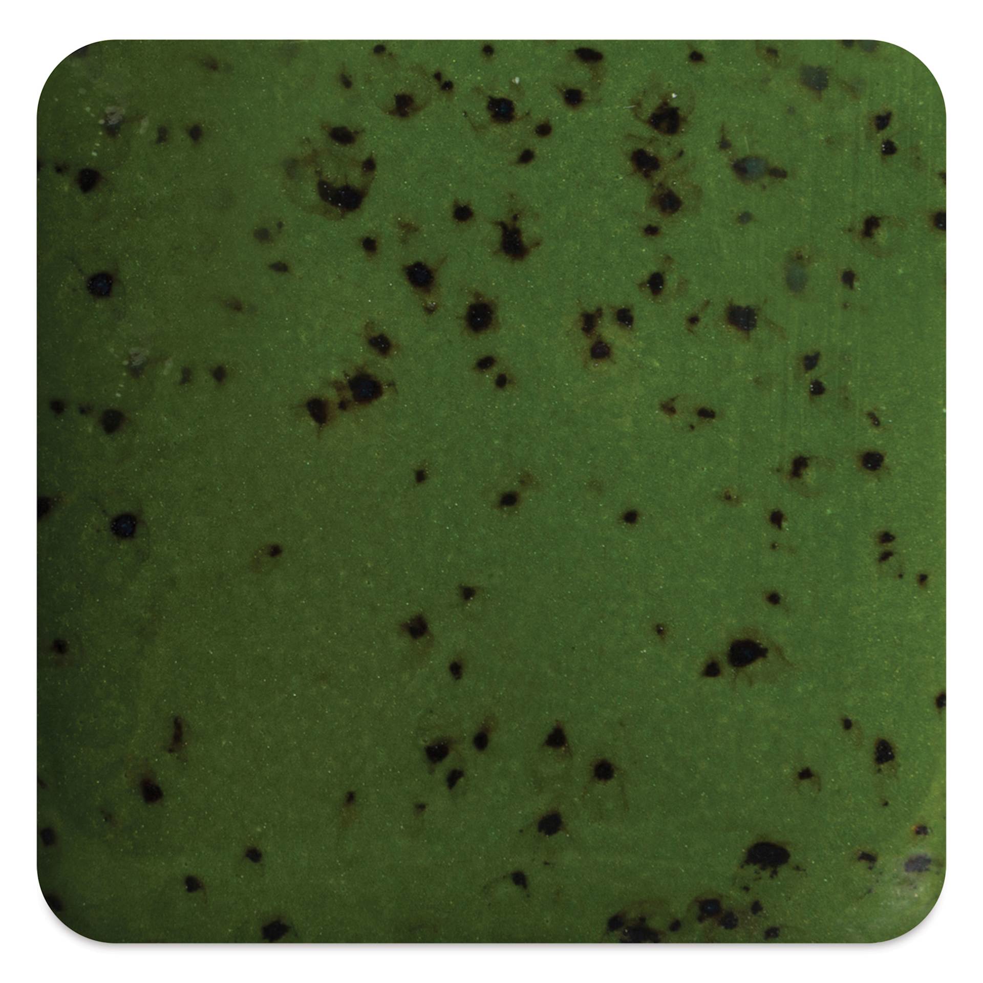 Mayco Speckled Stroke & Coat Glazes - Speckled Green Thumb, fired at cone 6 oxidation