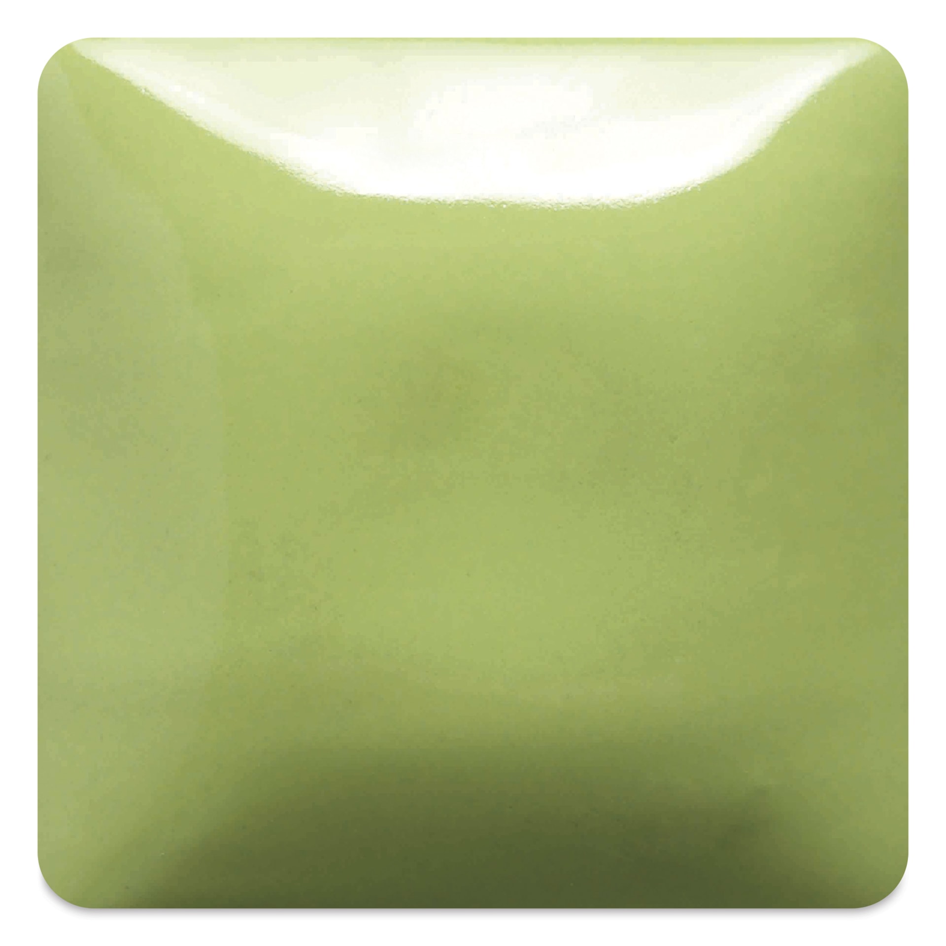Mayco Stroke & Coat Wonderglaze - Lime Light, fired at cone 06 oxidation
