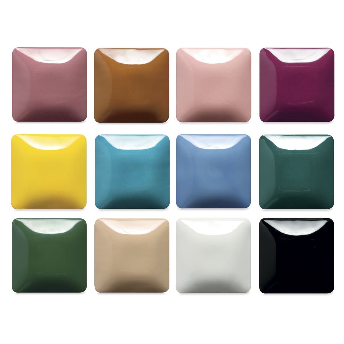 Mayco Stroke & Coat Wonderglaze Set - Swatches of colors available in Kit 2 Mayco Stroke & Coat Wonderglaze Set - Swatches of colors available in Kit 2
