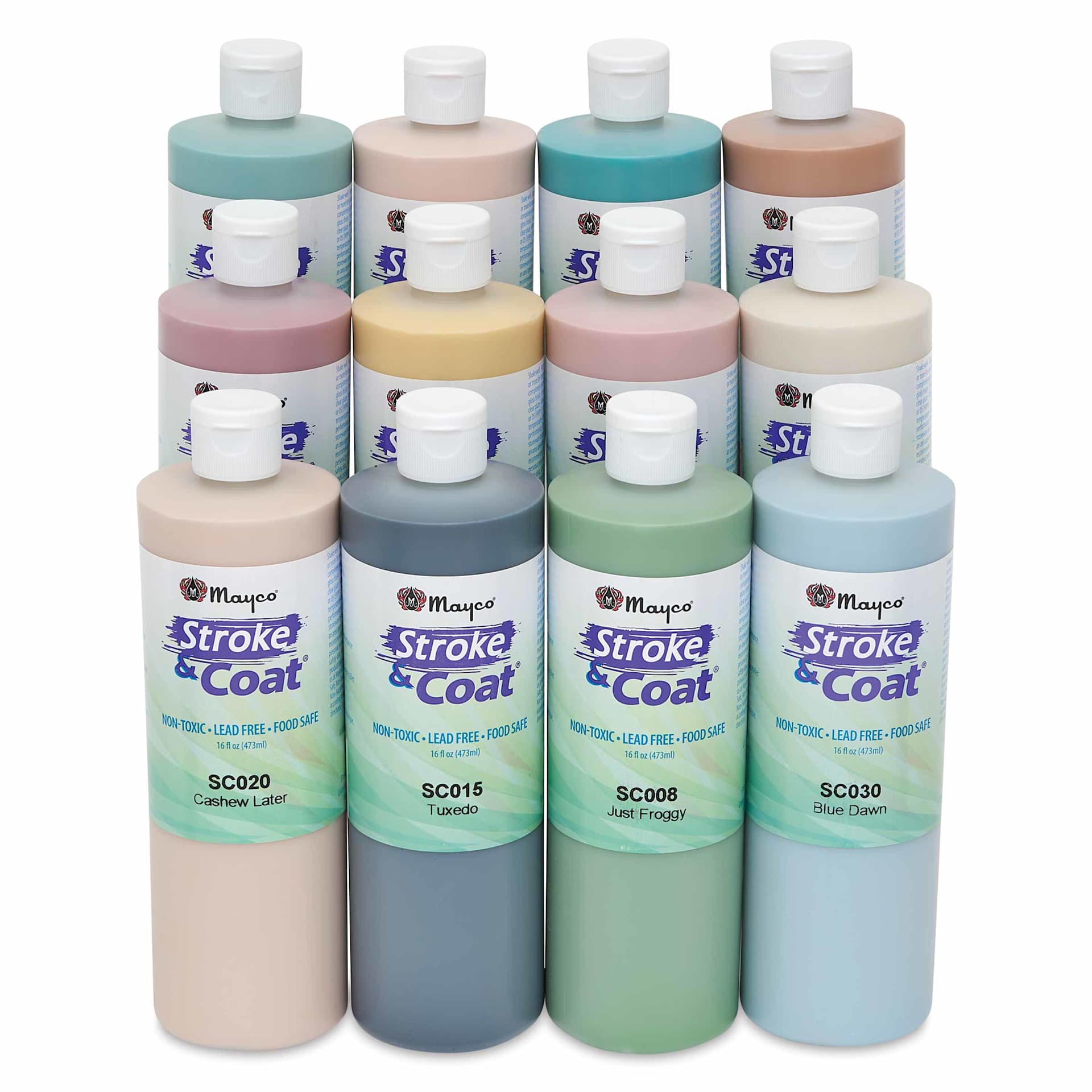 Mayco Stroke & Coat Wonderglaze Kit - Bottle, 16 oz, Wonderglaze Kit 2