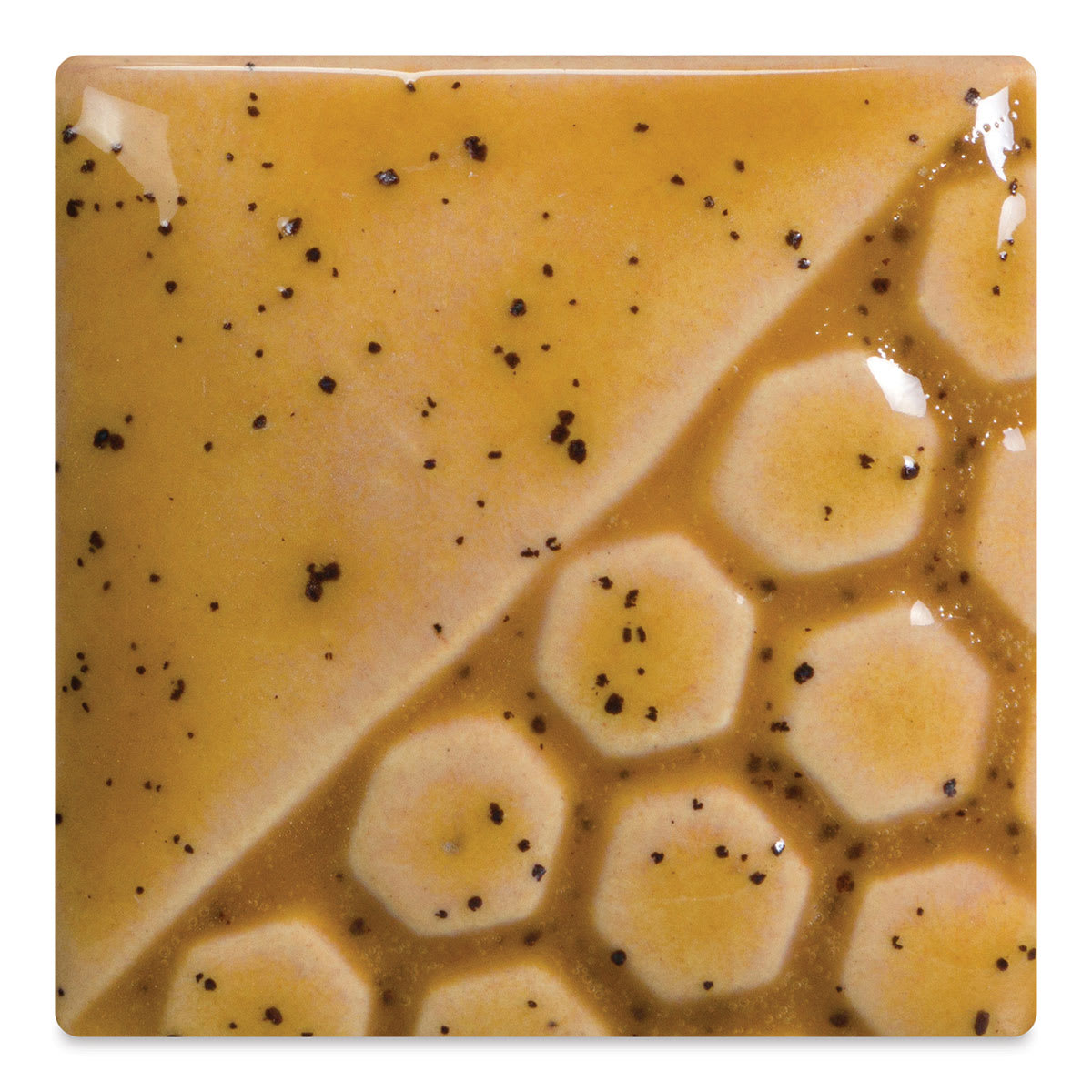 Mayco Elements Glaze - Amber Ash, fired at cone 06 oxidation