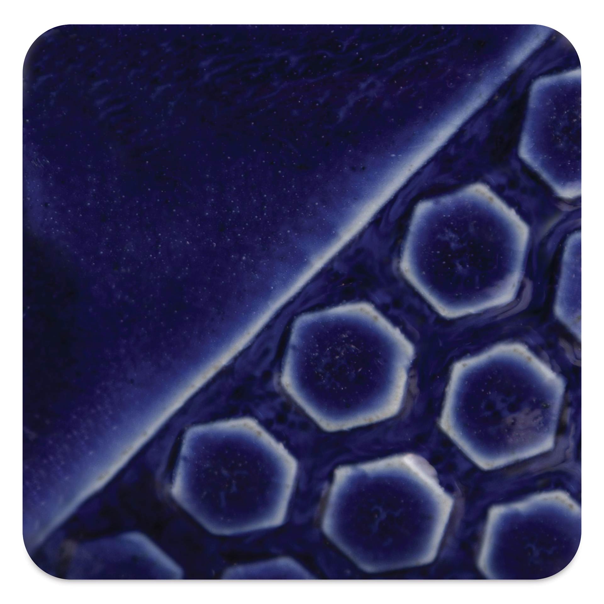 Mayco Elements Glaze - Mirror Blue, fired at cone 10 reduction