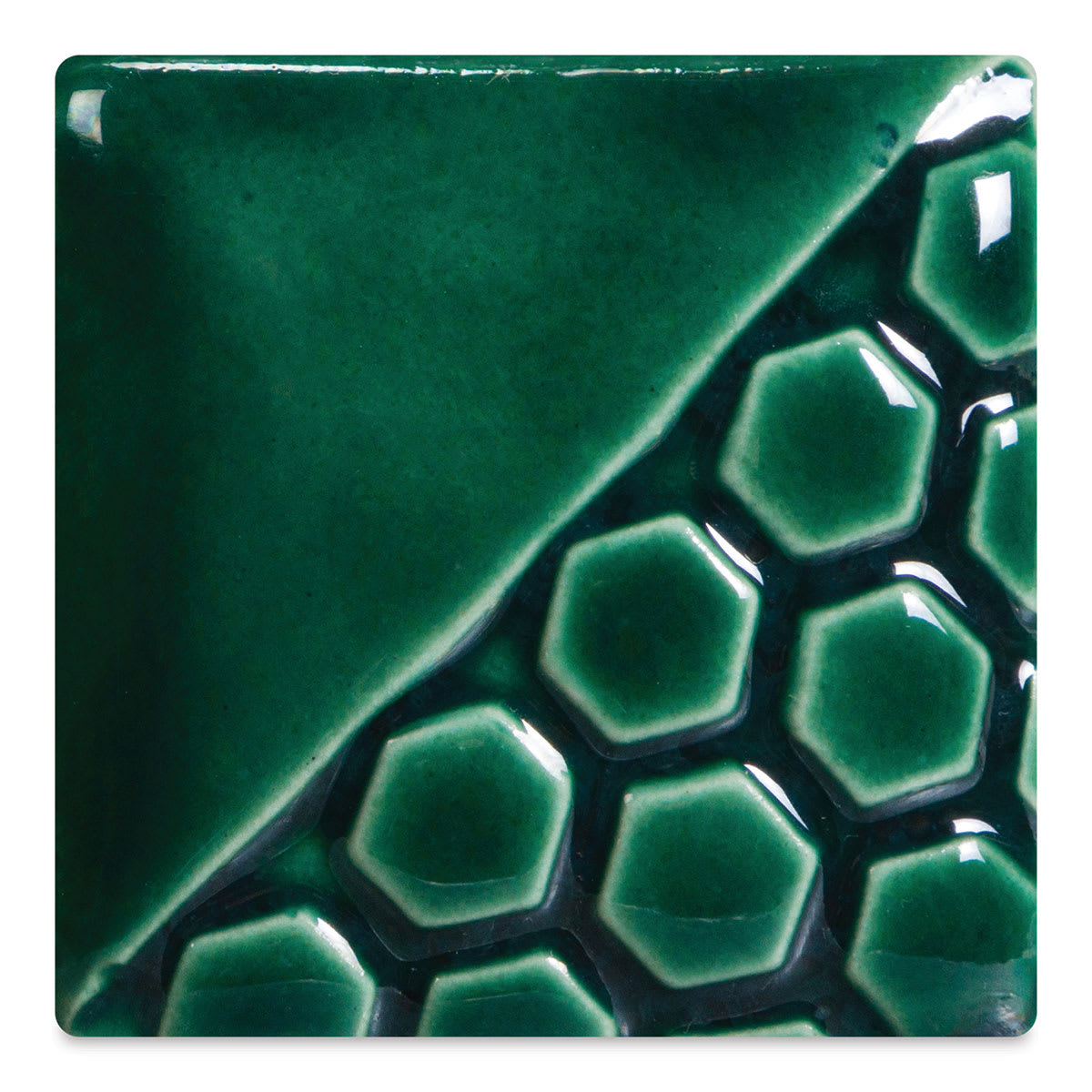 Mayco Elements Glaze - Green Sapphire, fired at cone 06 oxidation