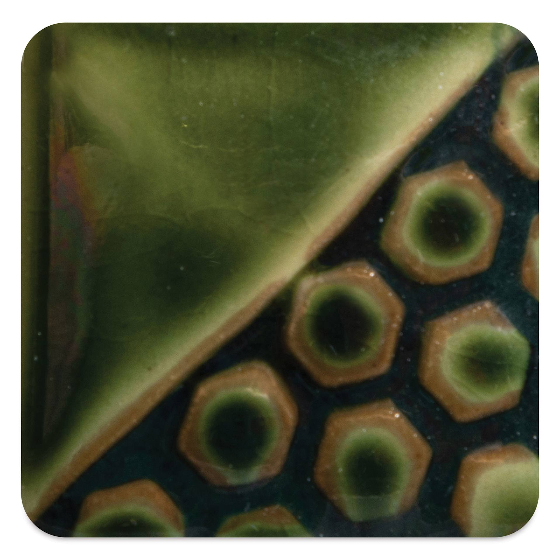 Mayco Elements Glaze - Green Sapphire, fired at cone 6 oxidation