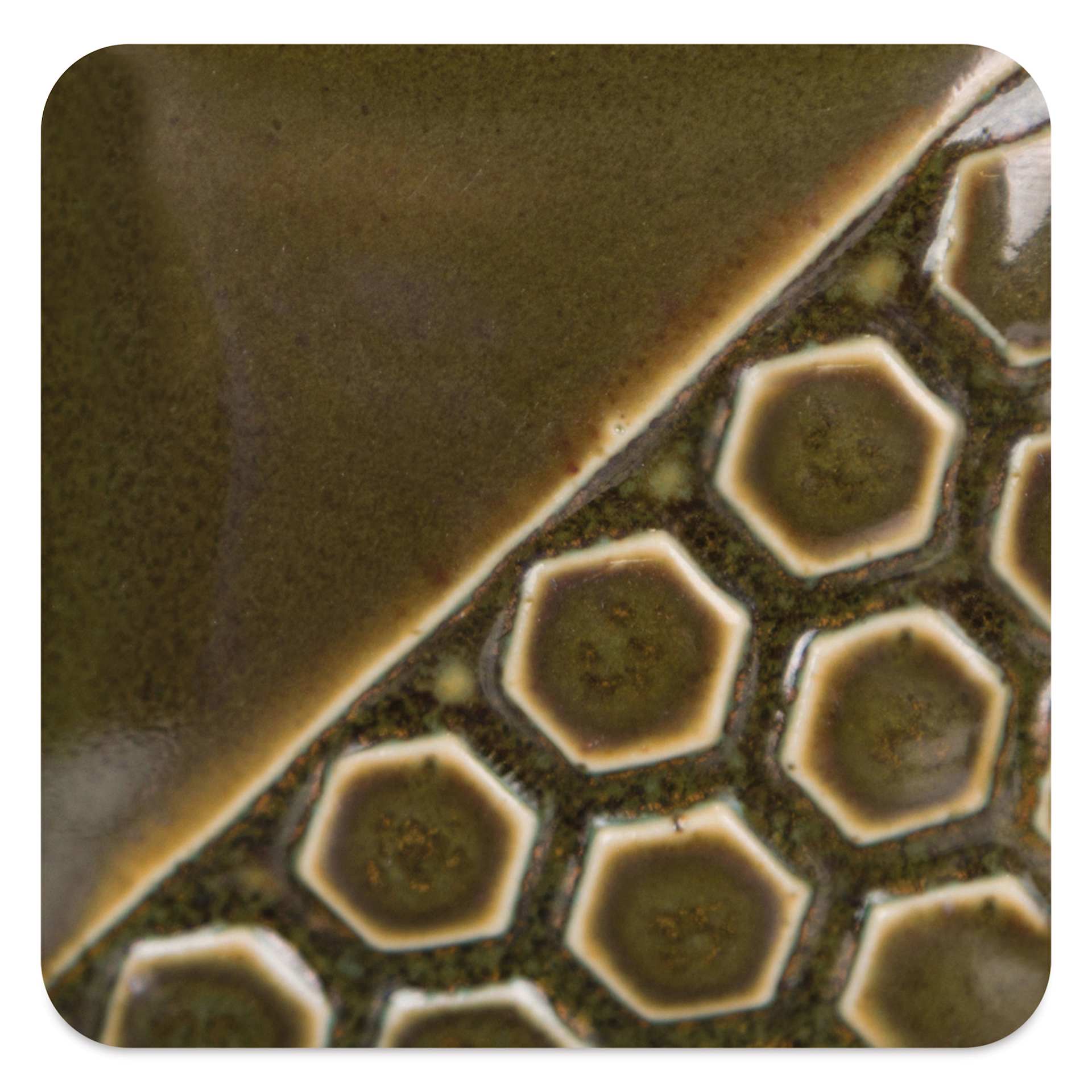 Mayco Elements Glaze - Grass, fired at cone 10 reduction