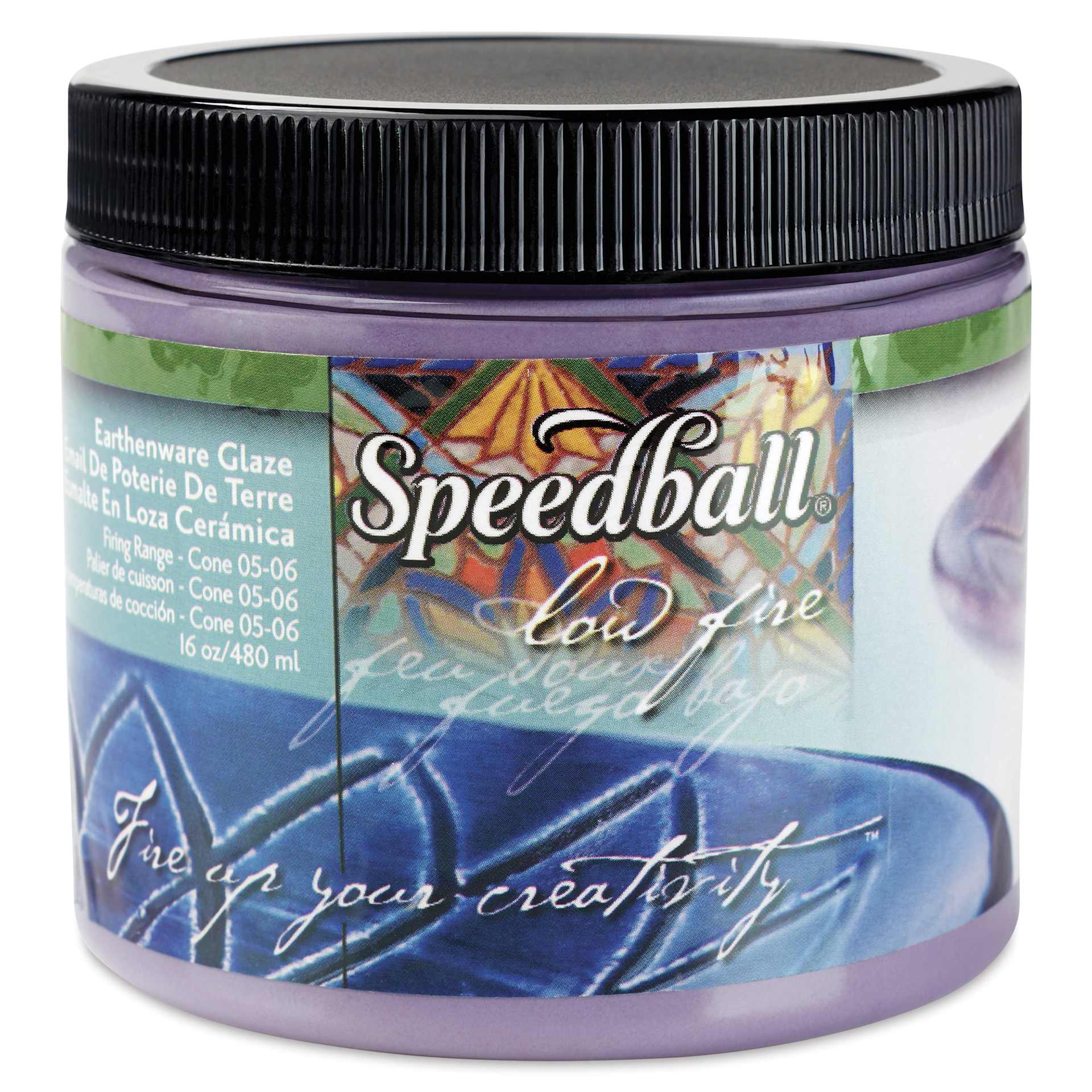 Speedball Earthenware Glaze - 16 oz, Purple