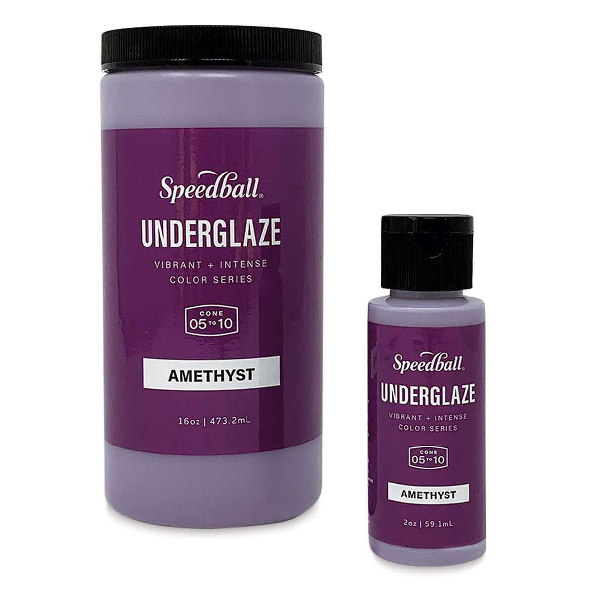 Speedball Ceramic Underglazes, Amethyst 16 oz and 2 oz Speedball Ceramic Underglazes, Amethyst 16 oz and 2 oz