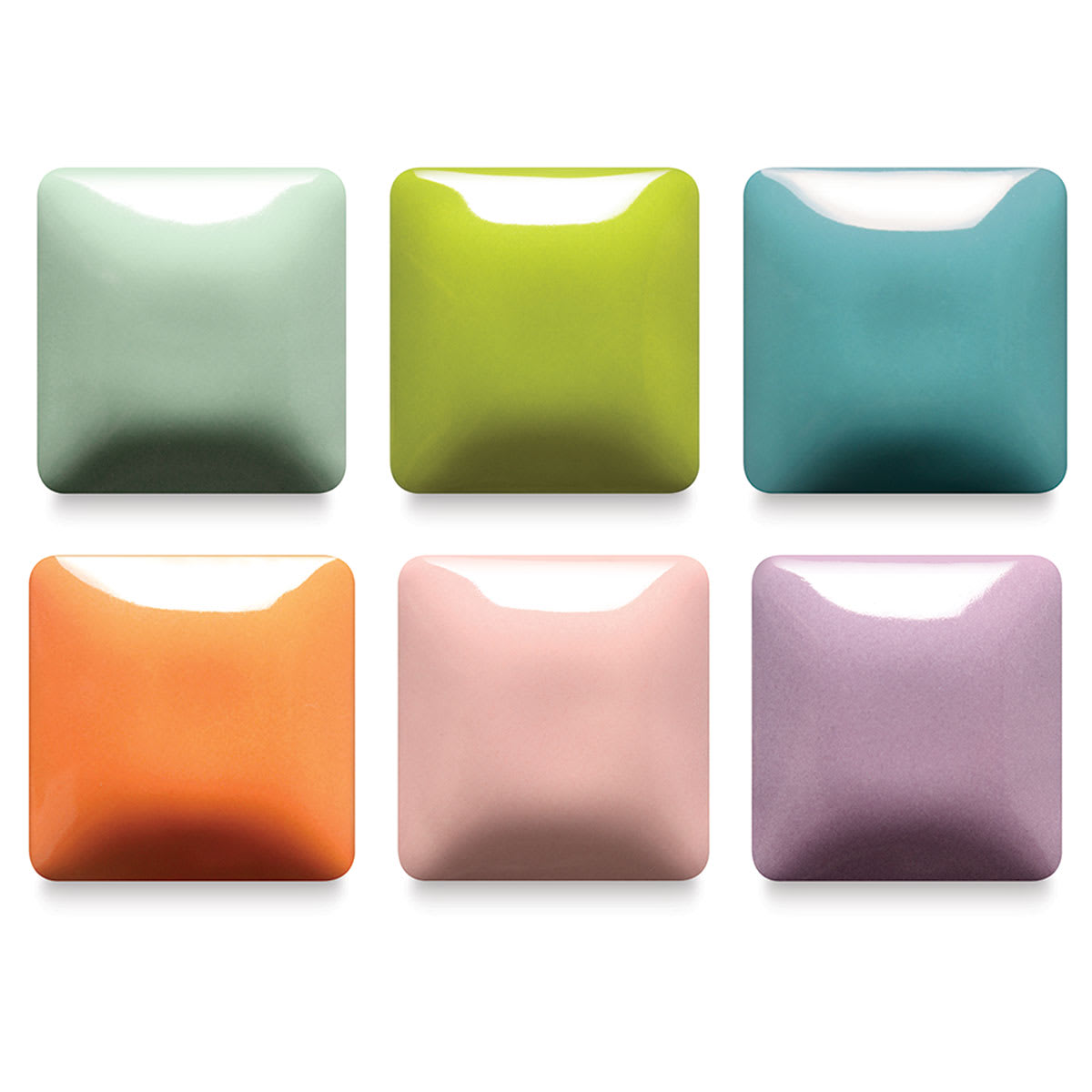 Blick Essentials Gloss Glaze - Class Pack #2, Set of 6, Pint, fired at Cone 06 oxidation Blick Essentials Gloss Glaze - Class Pack #2, Set of 6, Pint, fired at Cone 06 oxidation