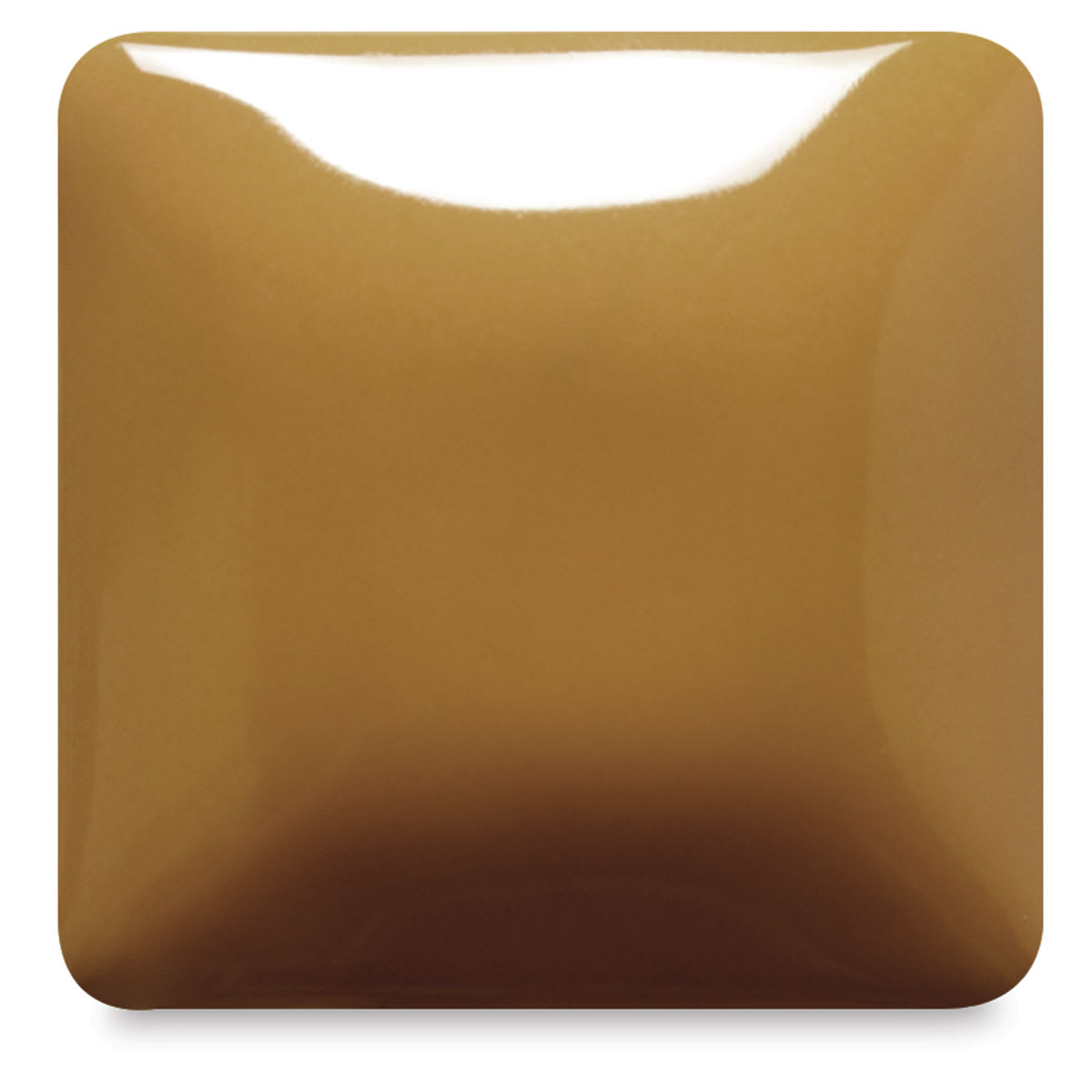 Blick Essentials Gloss Glaze - Pint, Butterscotch, fired at Cone 06 oxidation
