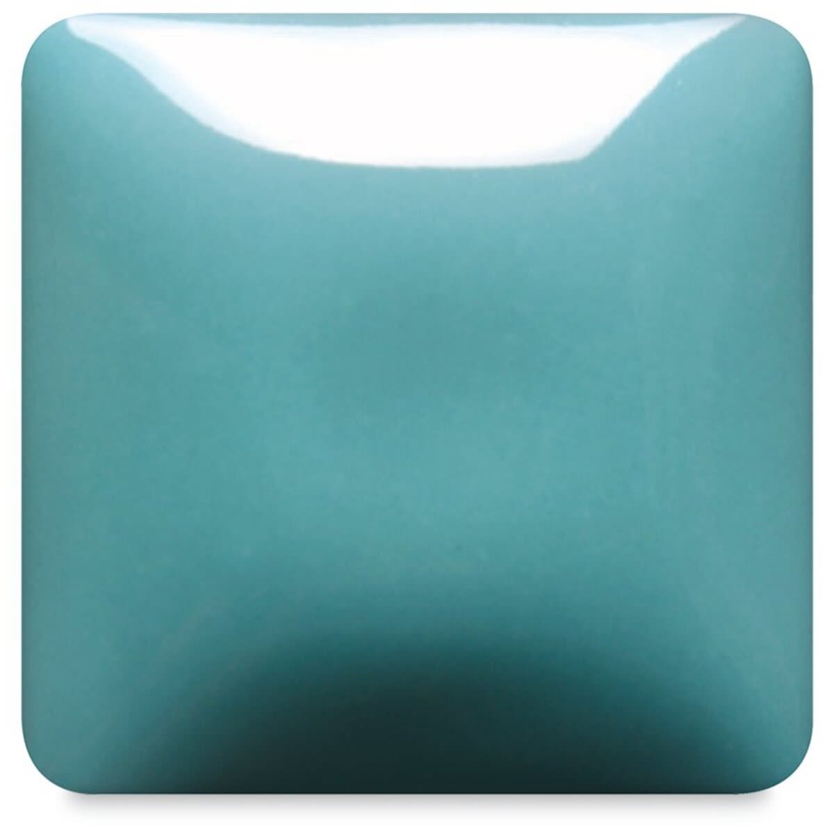 Blick Essentials Gloss Glaze - Pint, Lagoon, fired at Cone 06 oxidation