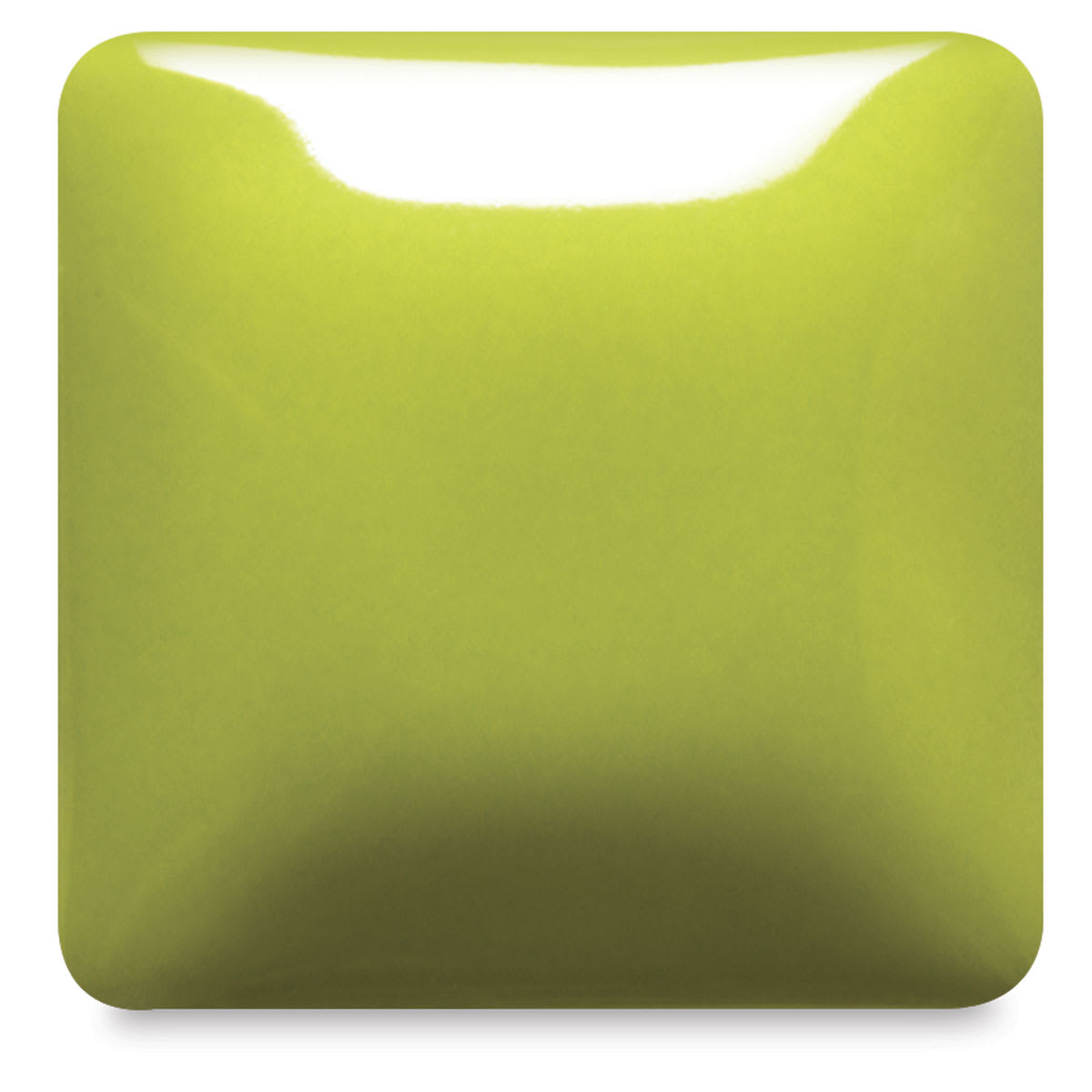 Blick Essentials Gloss Glaze - Pint, Granny Smith, fired at Cone 06 oxidation