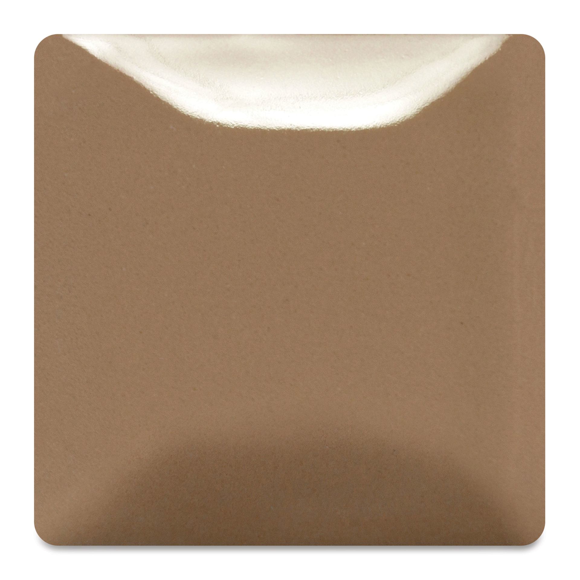 Blick Essentials Gloss Glaze - Pint, Mocha, fired at Cone 06 oxidation