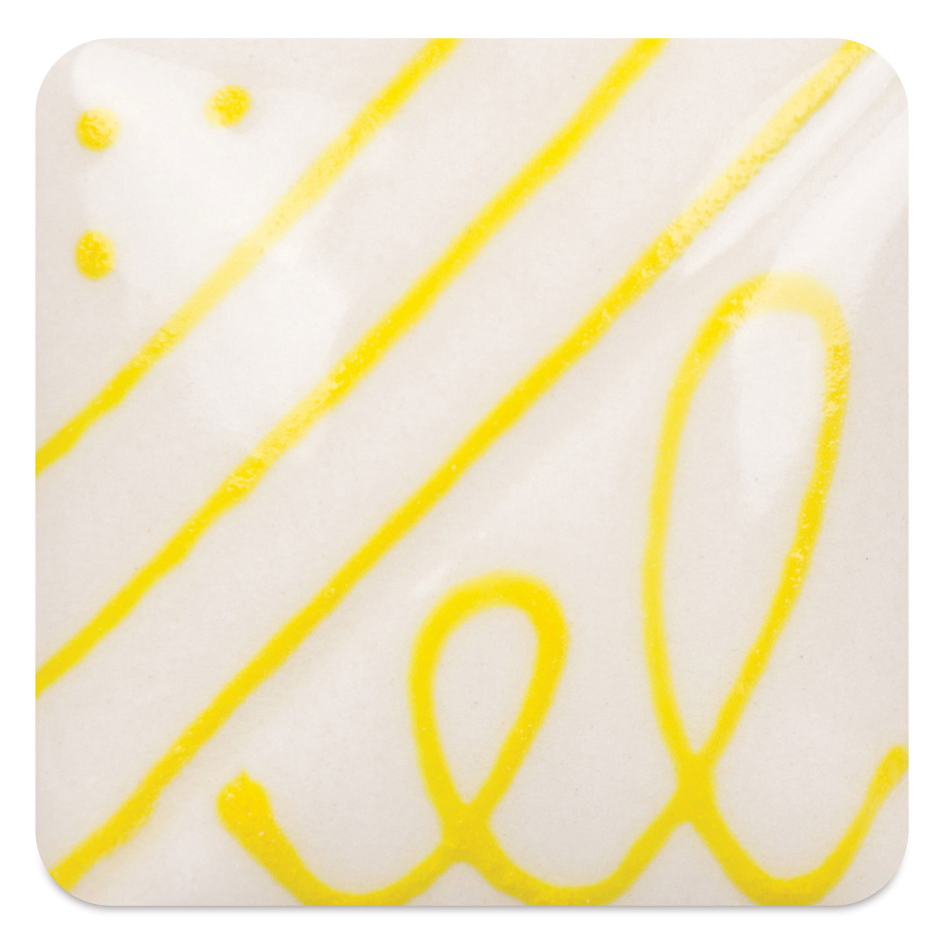 Mayco Designer Liners - Yellow fired to cone 6 oxidation
