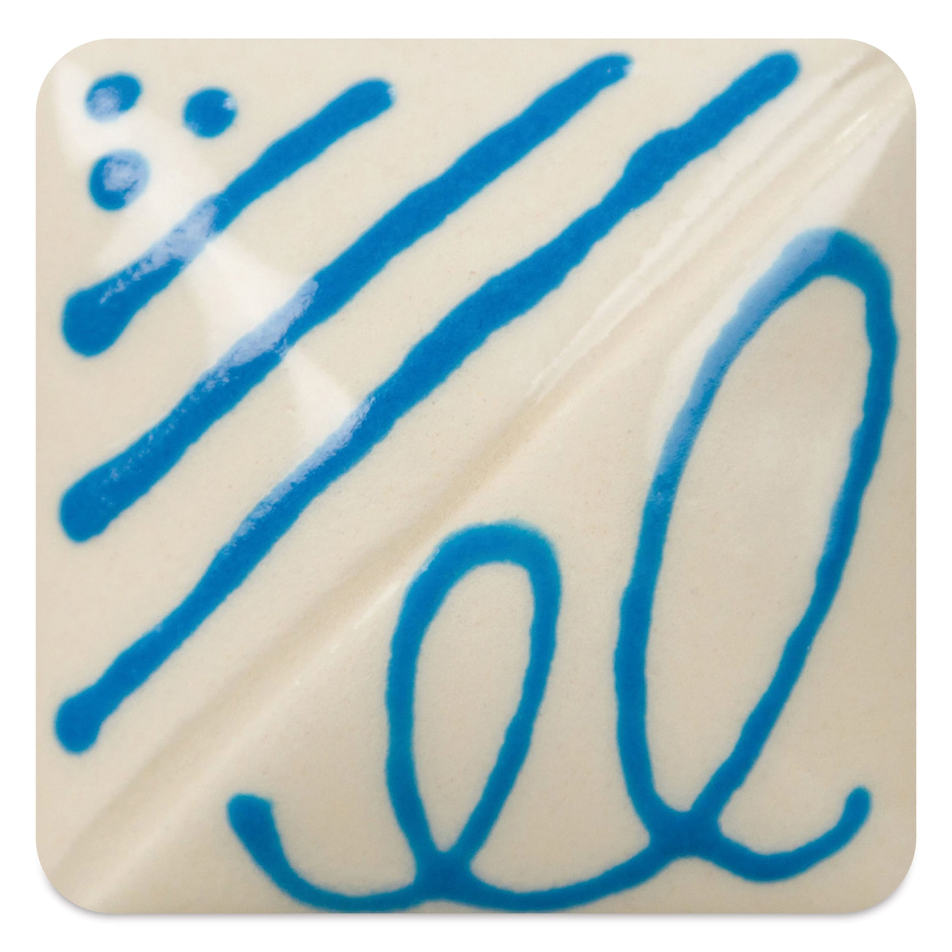 Mayco Designer Liners - Bright Blue fired to cone 06 oxidation