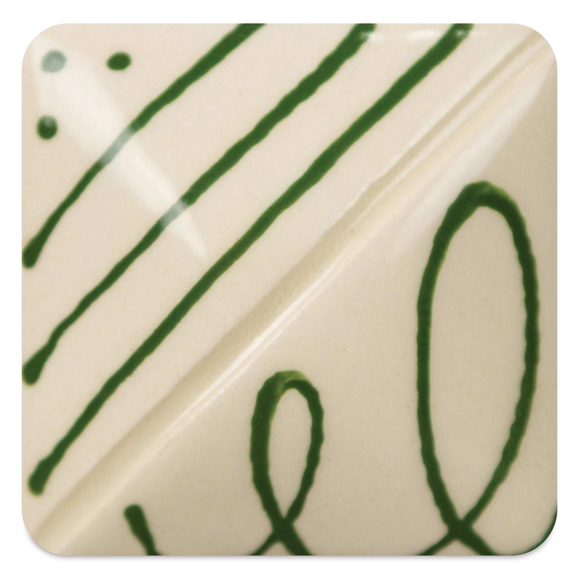 Mayco Designer Liners - Green fired to cone 06 oxidation