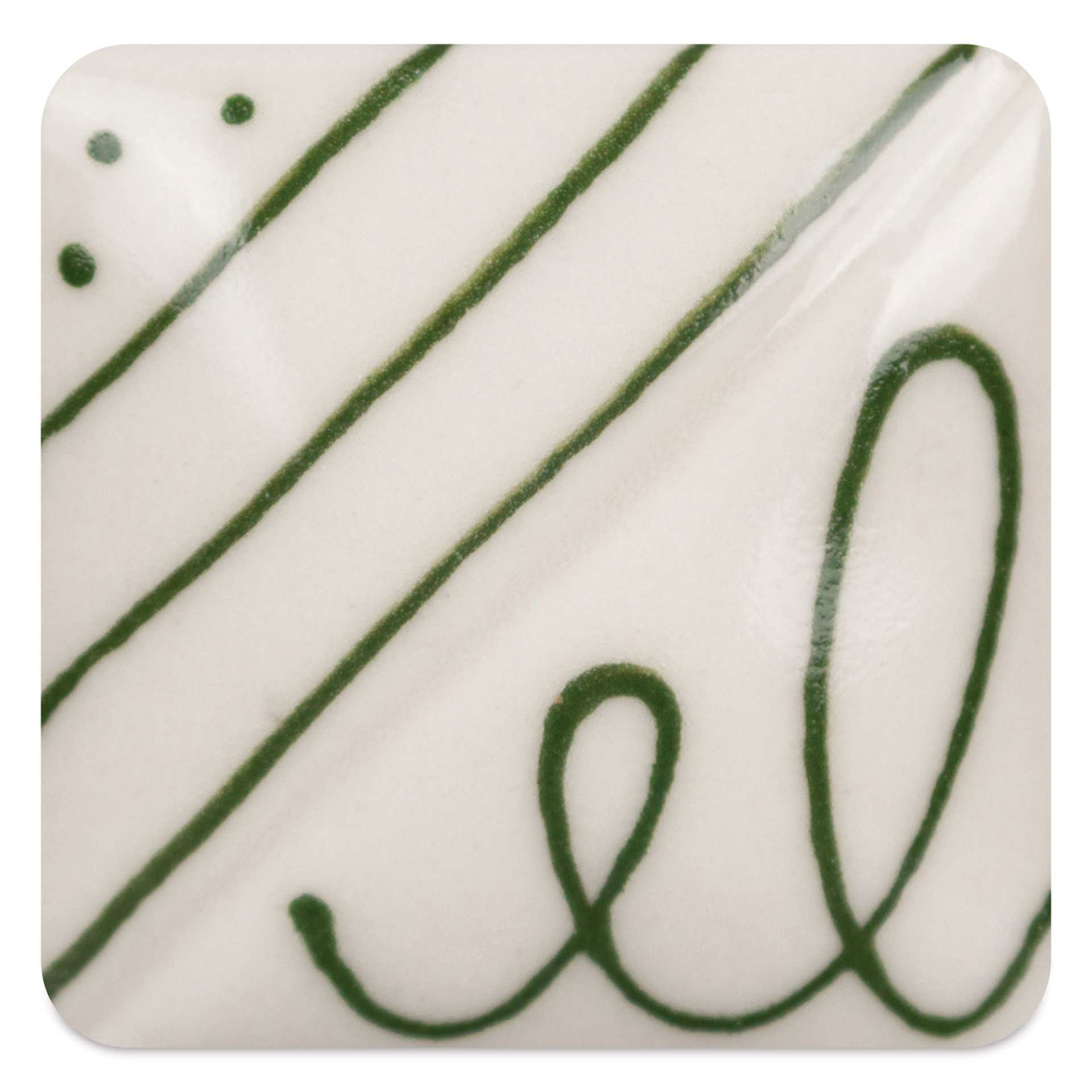 Mayco Designer Liners - Green fired to cone 10 reduction