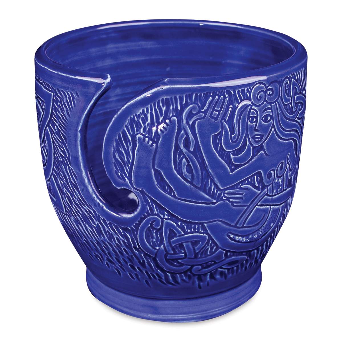 Amaco Celadon Glazes - Cobalt - finished pottery example
