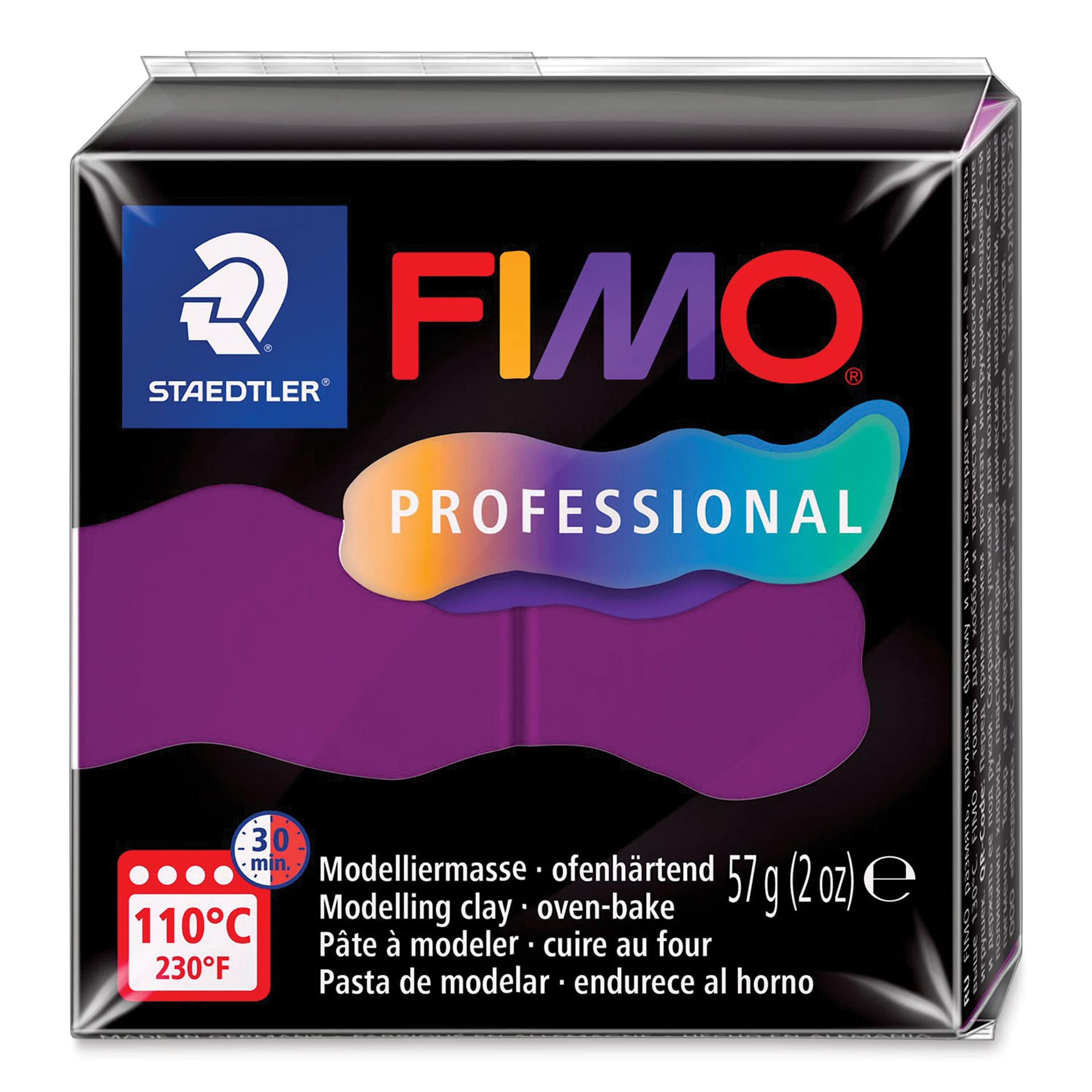 Staedtler Fimo Professional Polymer Clay - Violet, 2 oz front of packaging