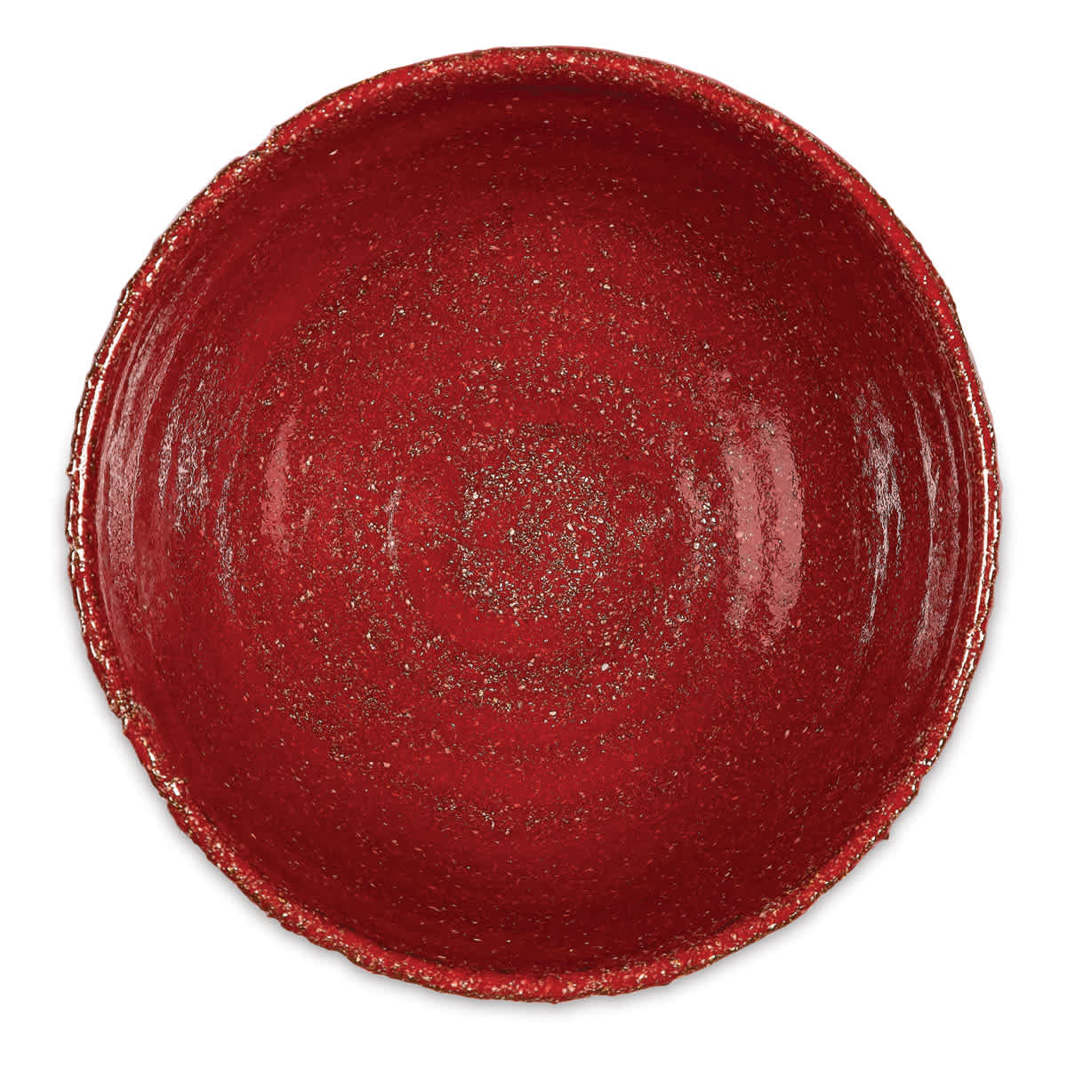 Standard Clay Company 547 Clay - Inside of bowl fired at Cone 6 with Candy Apple Blick Essentials Glaze.