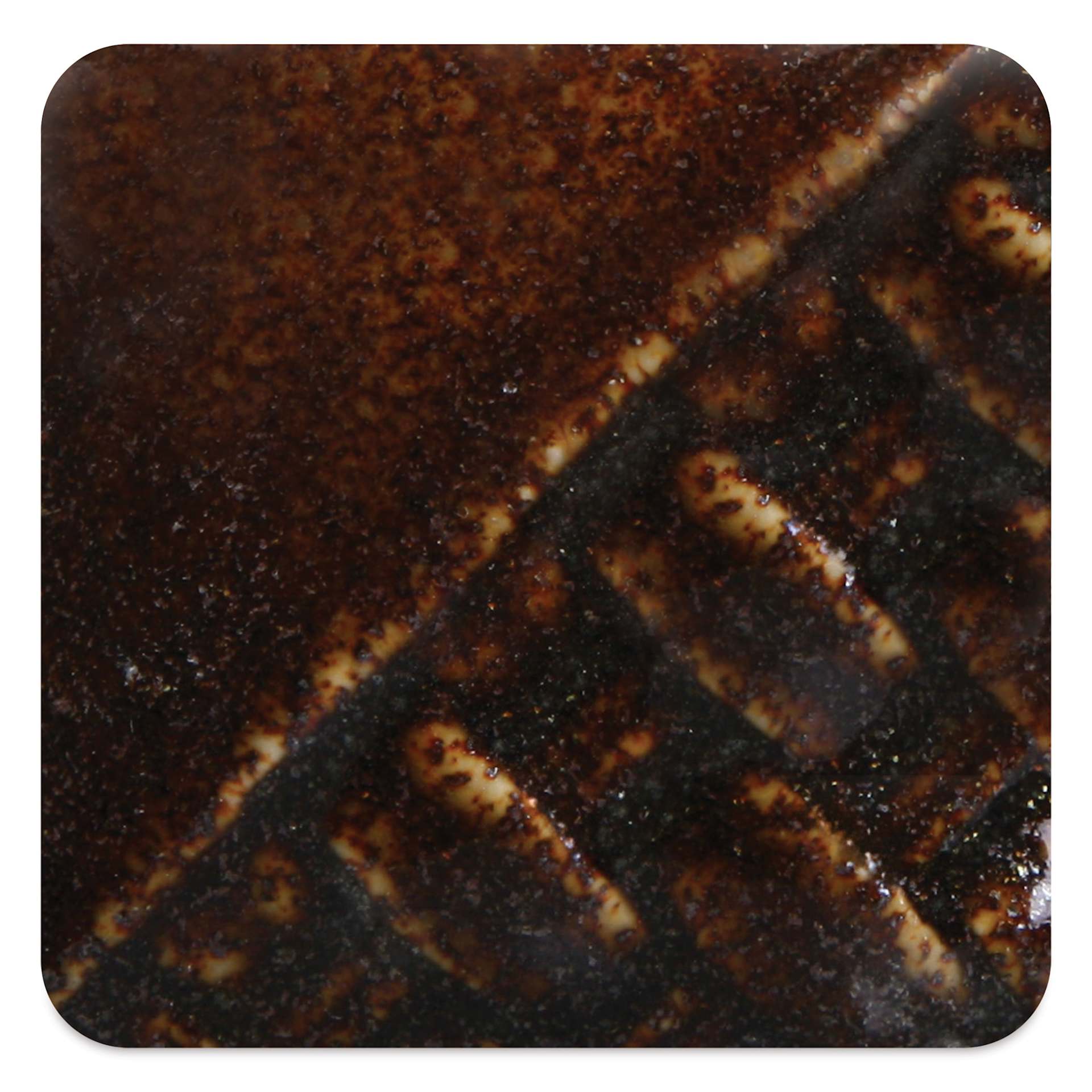Mayco Stoneware Classic Glaze - Fool's Gold, fired at cone 10 reduction