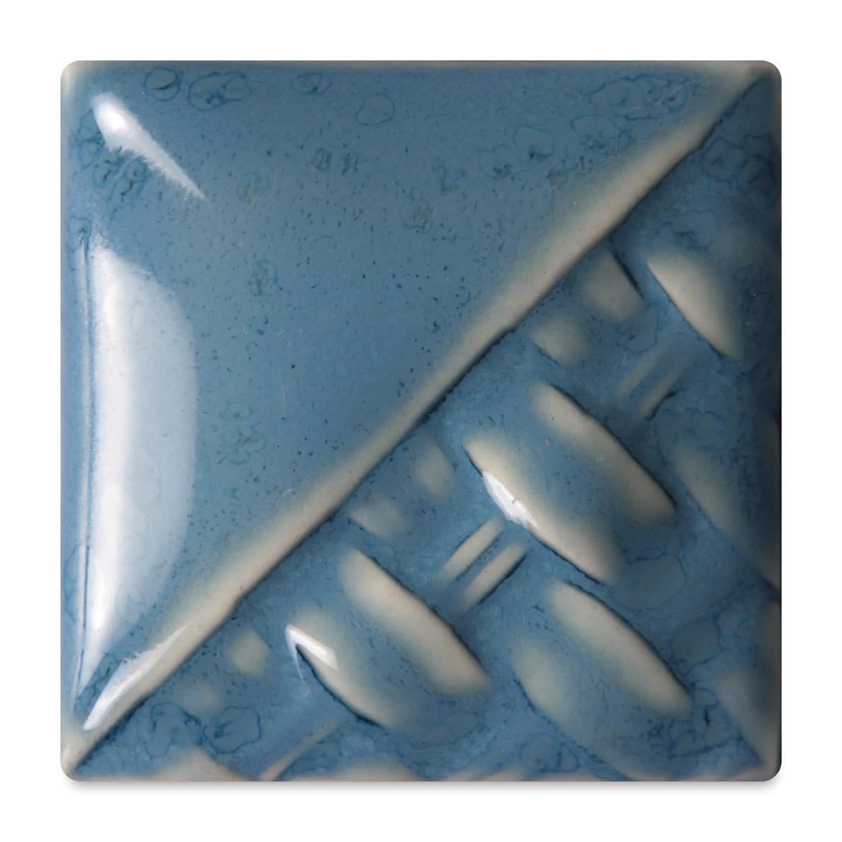 Mayco Stoneware Classic Glaze - Blue Opal, fired at cone 6 oxidation