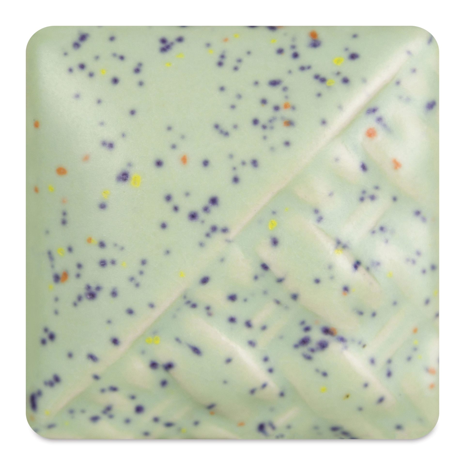 Mayco Stoneware Classic Glaze - Mint Speck, fired at cone 6 oxidation