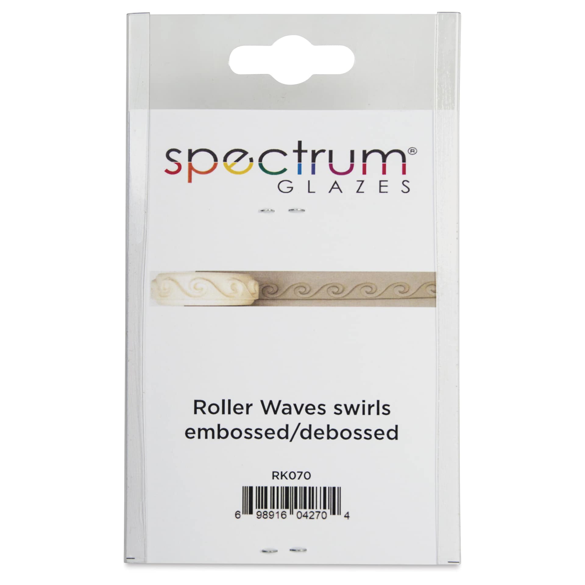 Spectrum Stamp Roller - Swirling Waves - back of packaging
