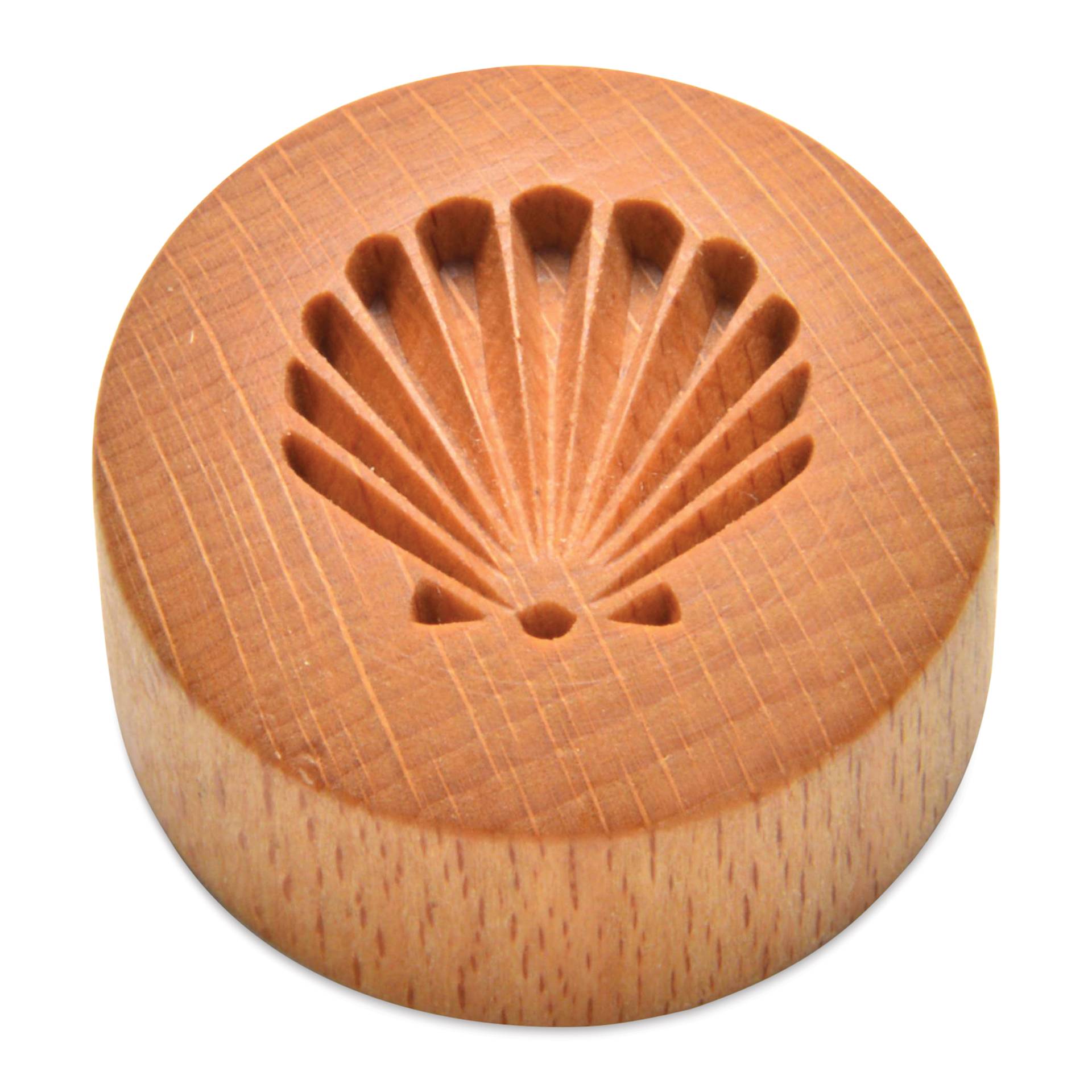 MKM Pottery Tools Curve Top Stamp - Scallop Shell