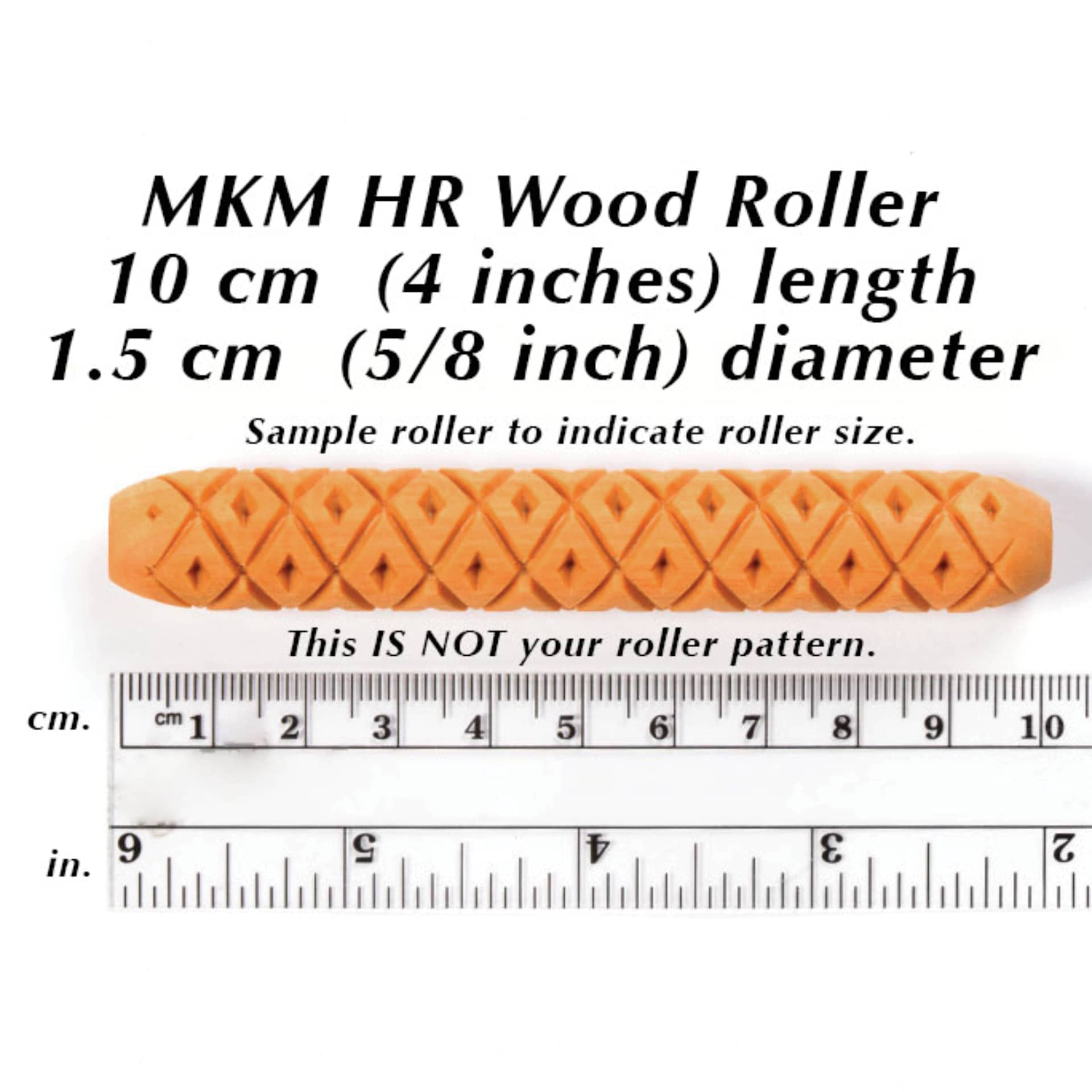 MKM Pottery Tools Hand Rollers - roller dimensions