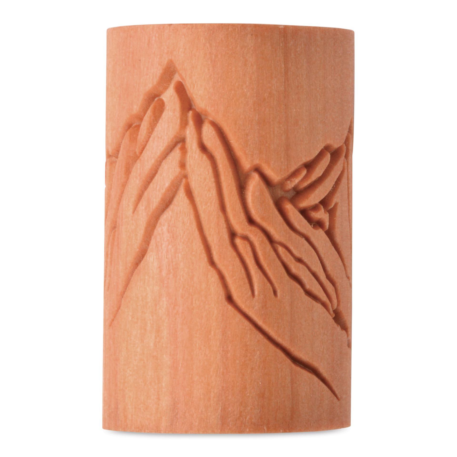 MKM Pottery Tools Large Handle Roller - Mountain Range