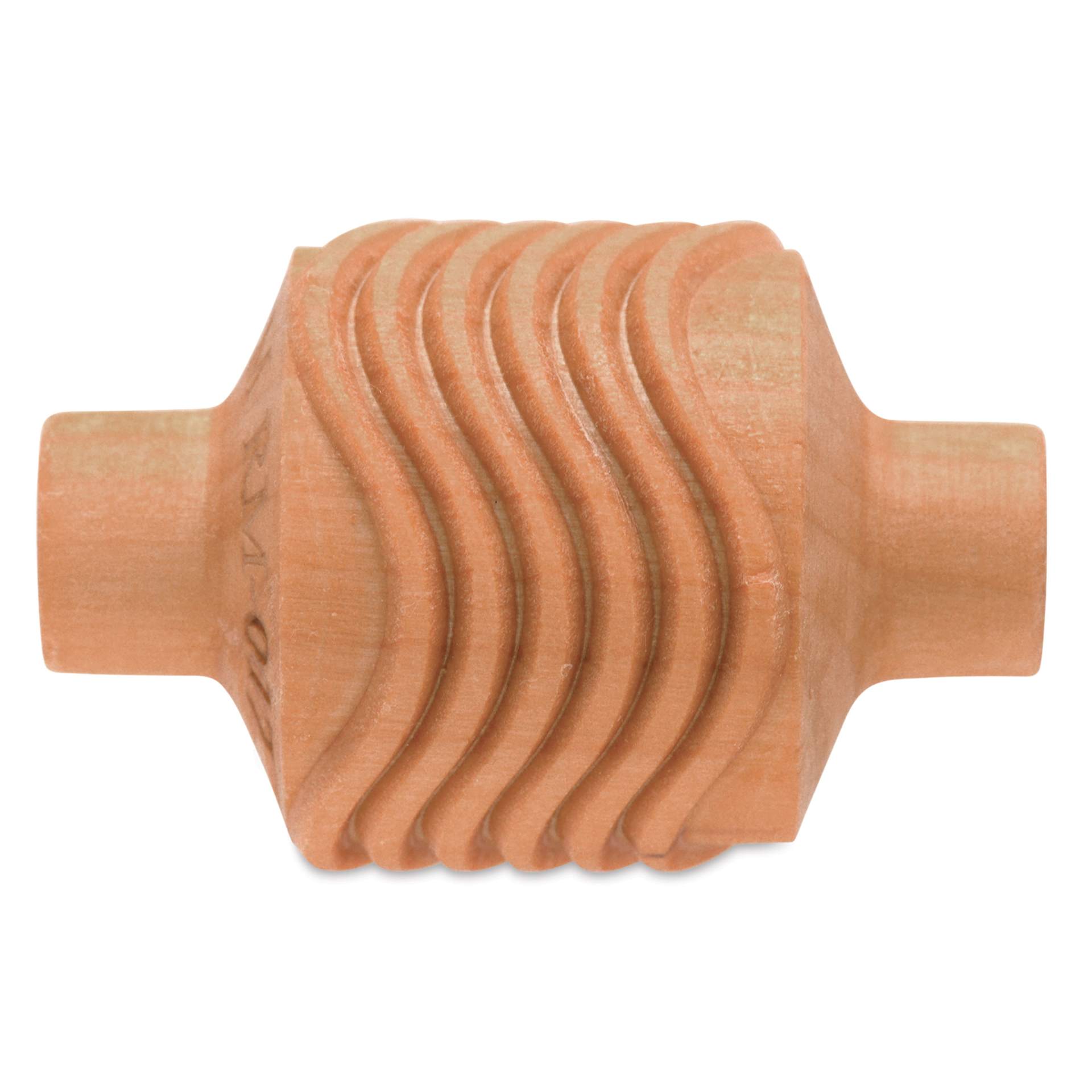 MKM Pottery Tools Medium Handle Roller - Wavy Lines