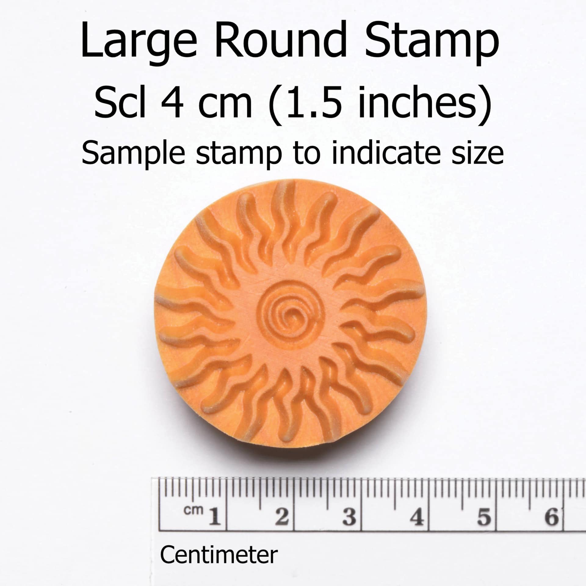 MKM Pottery Tools Round Stamps - Large Stamp Diameter