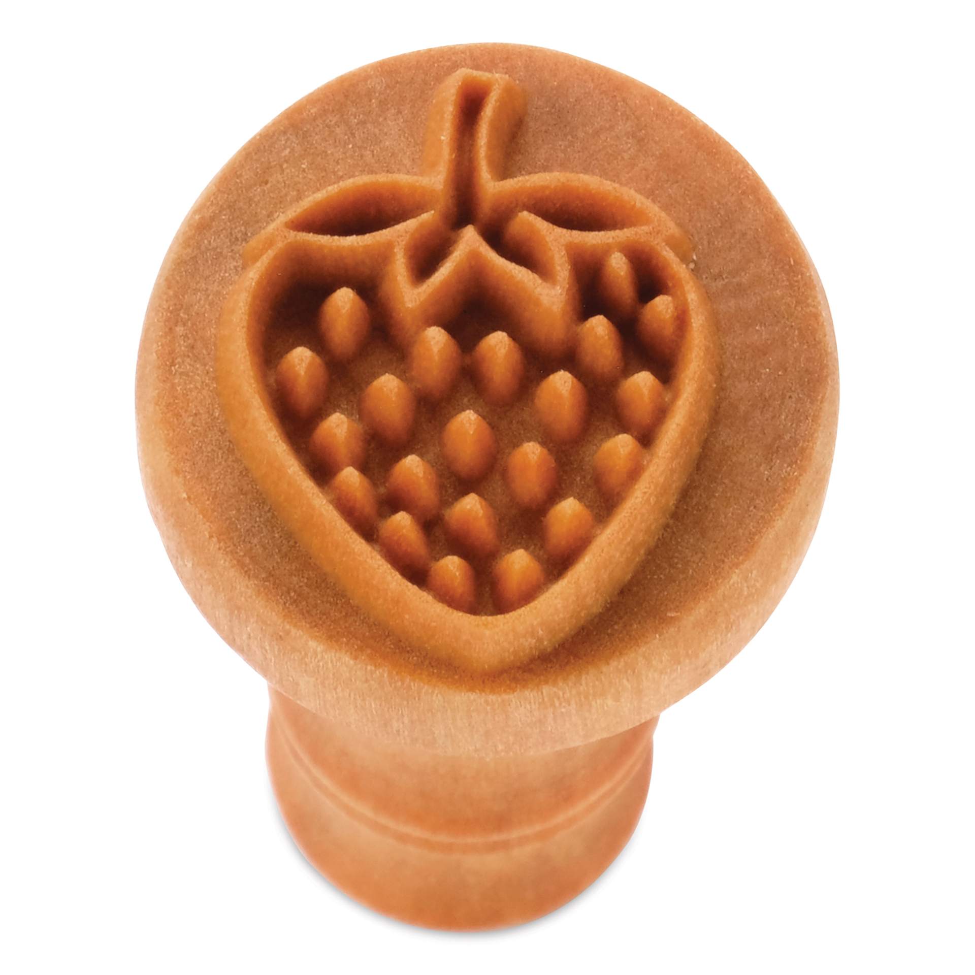 MKM Pottery Tools Medium Round Stamp - SCM-303, Strawberry